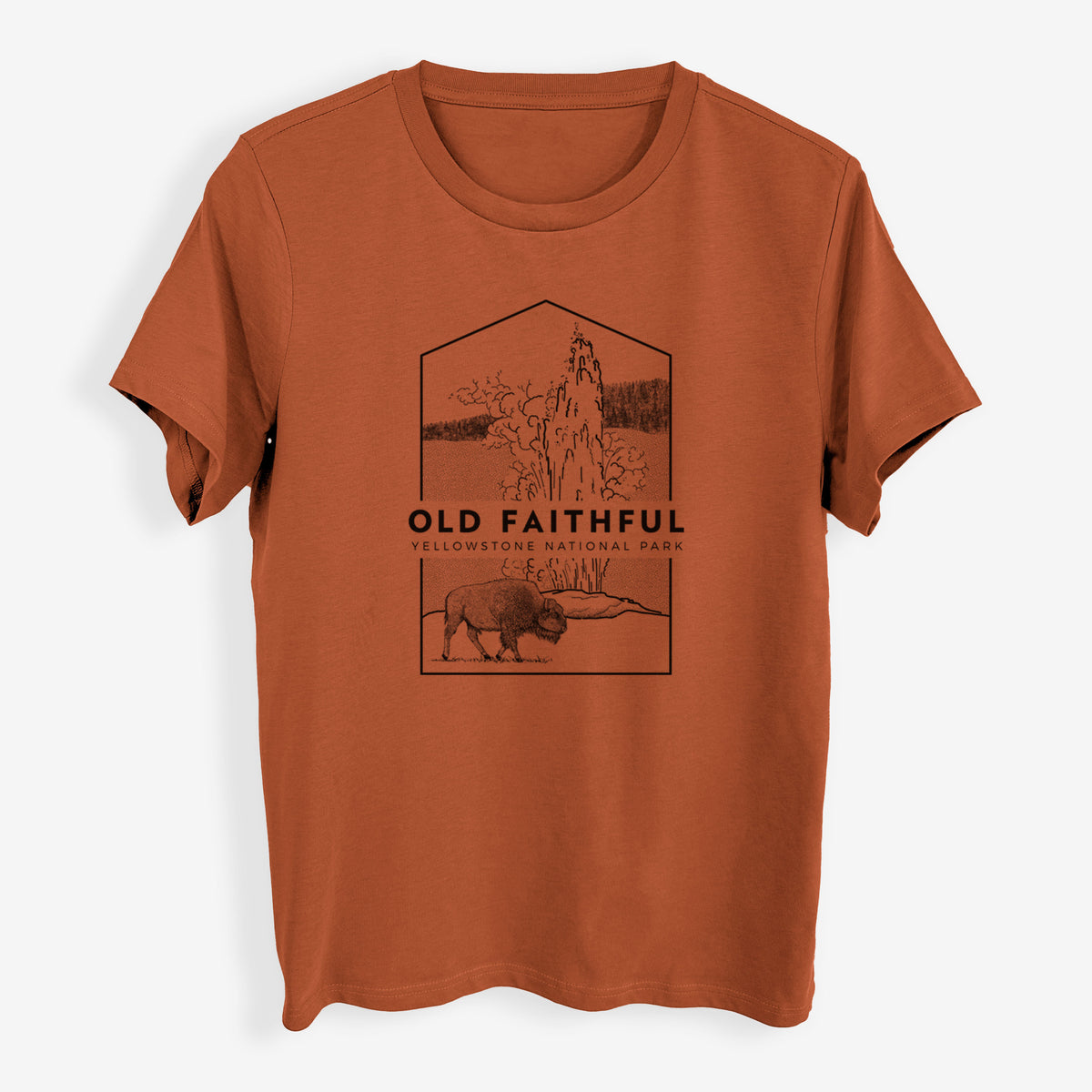 Old Faithful - Yellowstone National Park - Womens Everyday Maple Tee