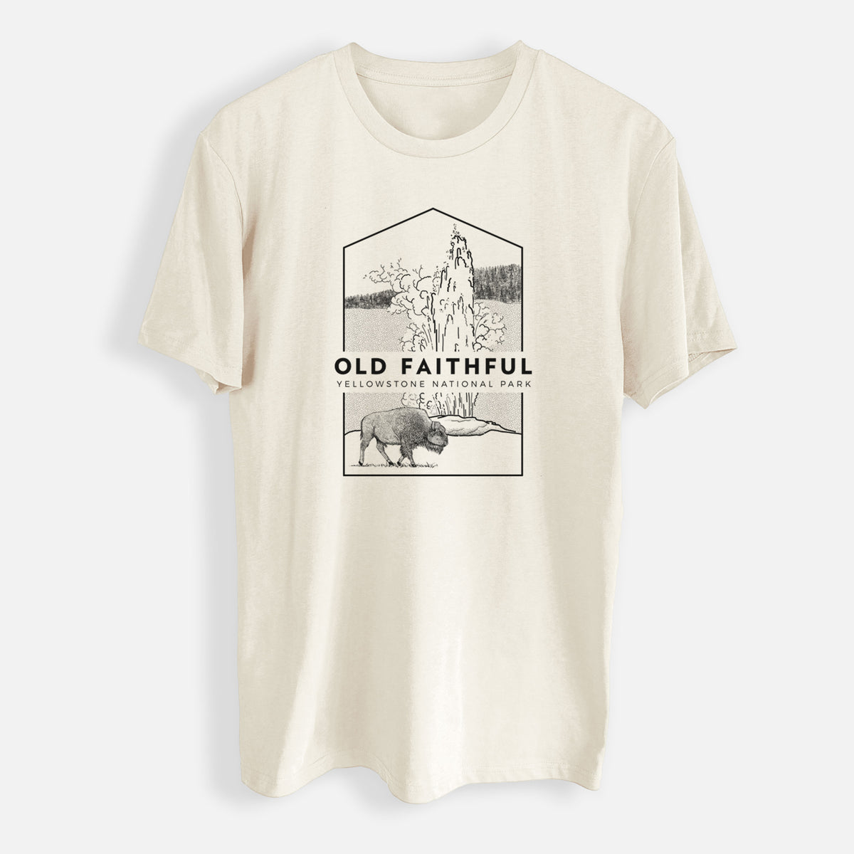 Old Faithful - Yellowstone National Park - Mens Everyday Staple Tee