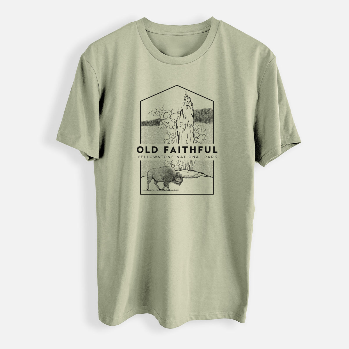 Old Faithful - Yellowstone National Park - Mens Everyday Staple Tee