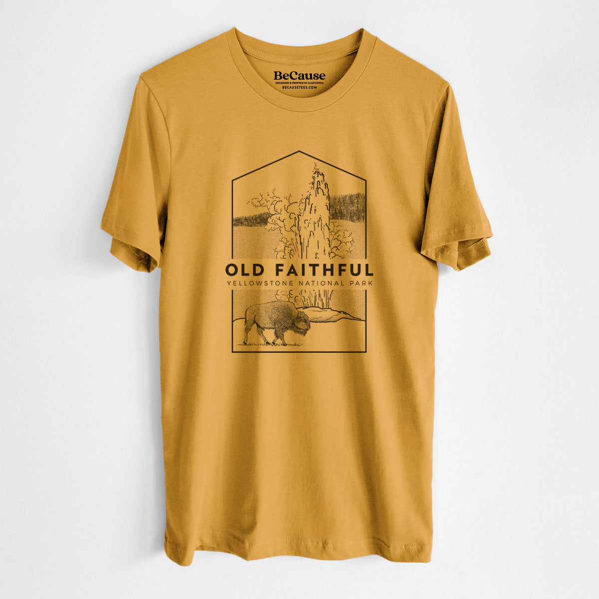 Old Faithful - Yellowstone National Park - Lightweight 100% Cotton Unisex Crewneck