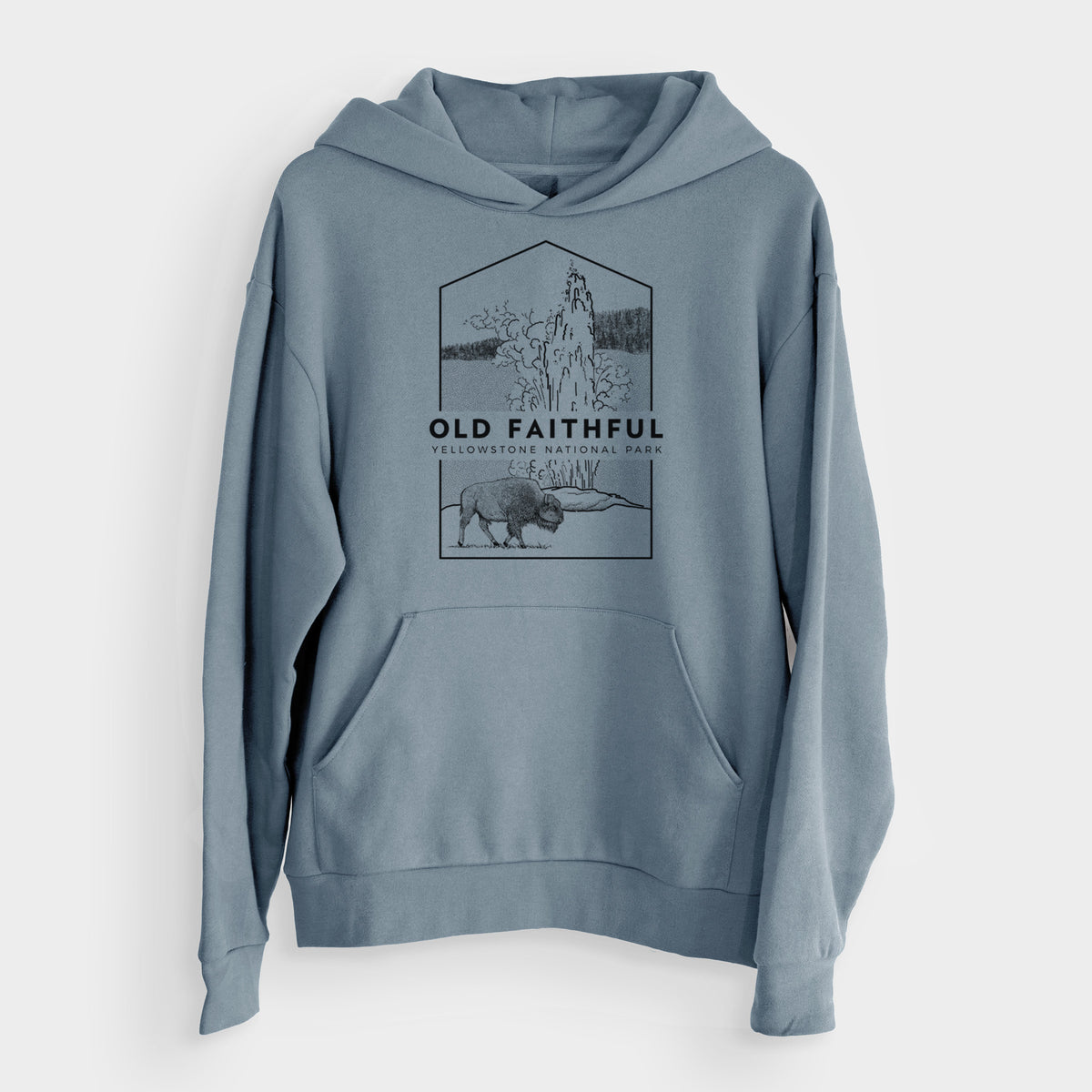 Old Faithful - Yellowstone National Park  - Bodega Midweight Hoodie