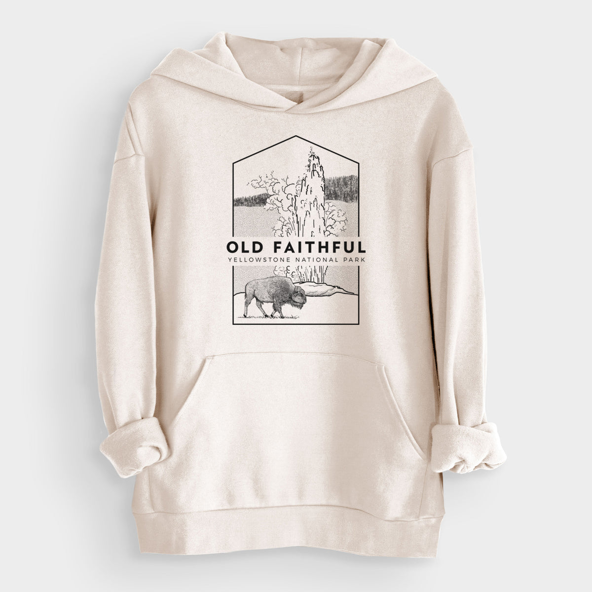 Old Faithful - Yellowstone National Park  - Bodega Midweight Hoodie