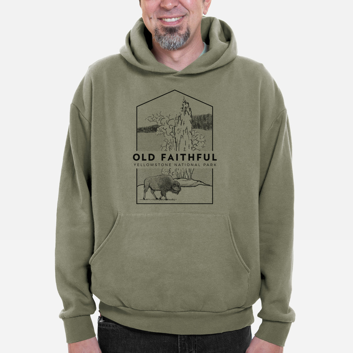 Old Faithful - Yellowstone National Park  - Bodega Midweight Hoodie