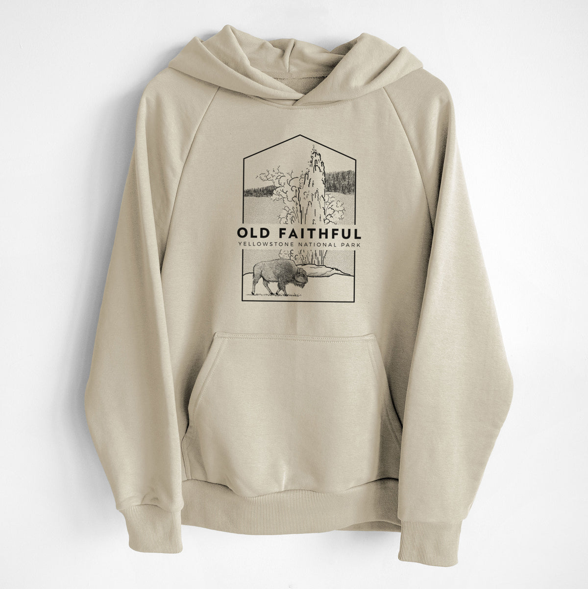 Old Faithful - Yellowstone National Park - UltraLuxe Heavyweight French Terry Hoodie