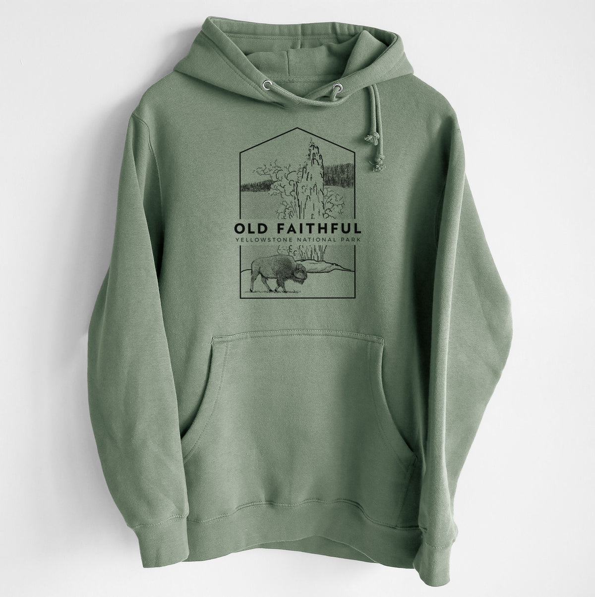 Old Faithful - Yellowstone National Park - Heavyweight Fleece Hoodie