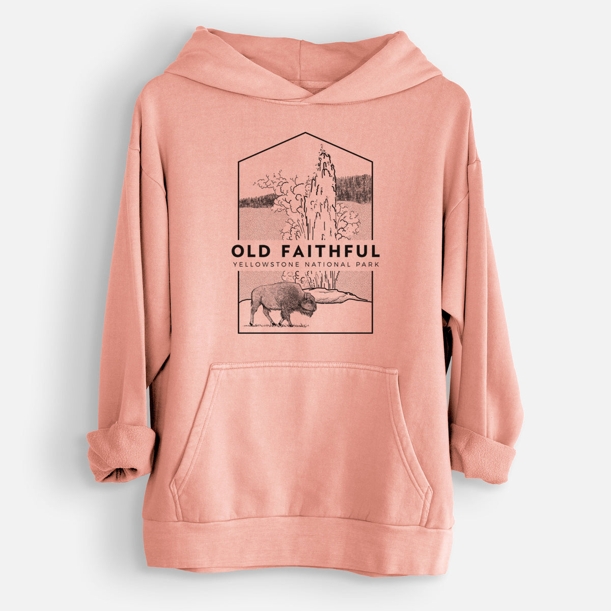 Old Faithful - Yellowstone National Park  - Urban Heavyweight Hoodie