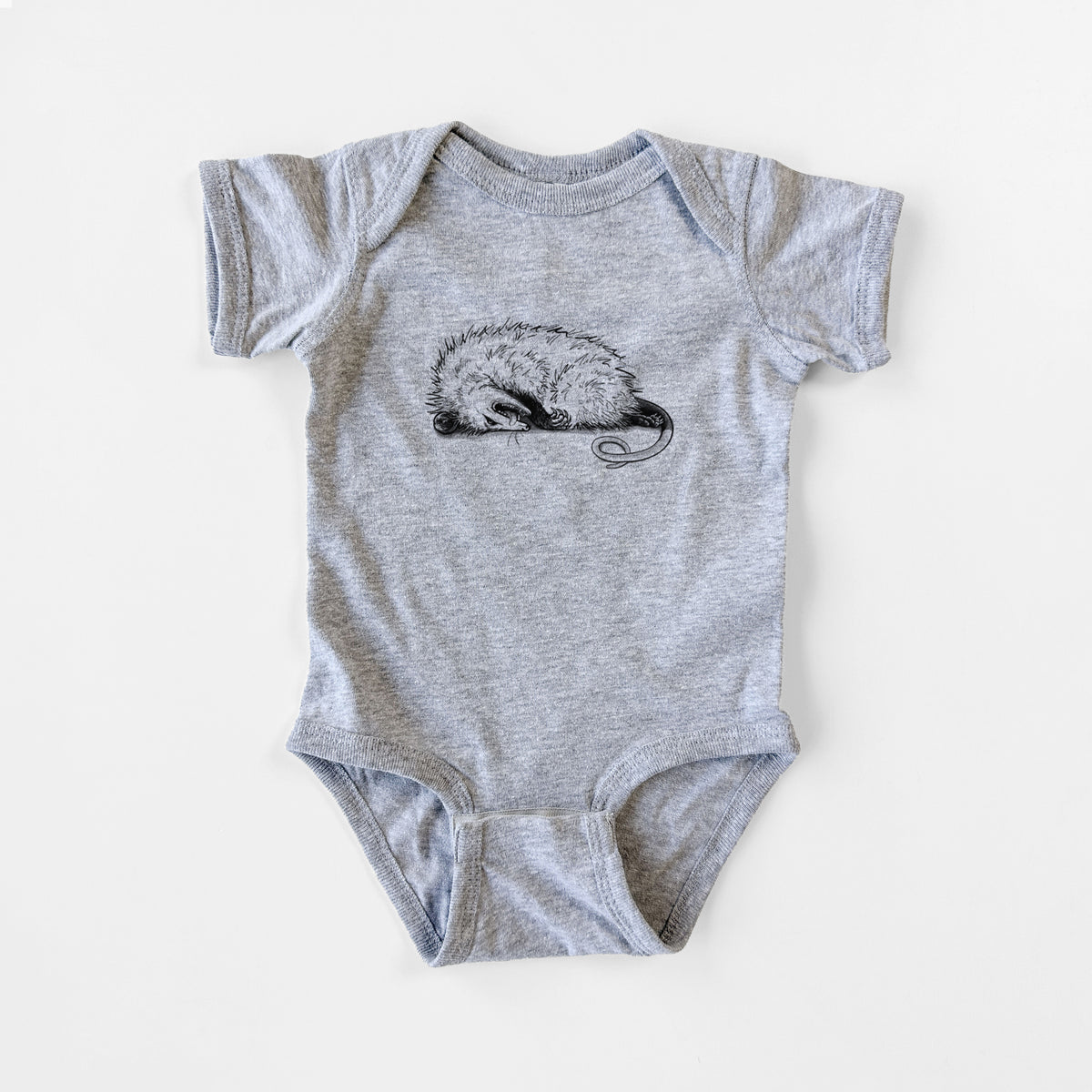 Opossum Playing Dead - Baby Fine Jersey Bodysuit