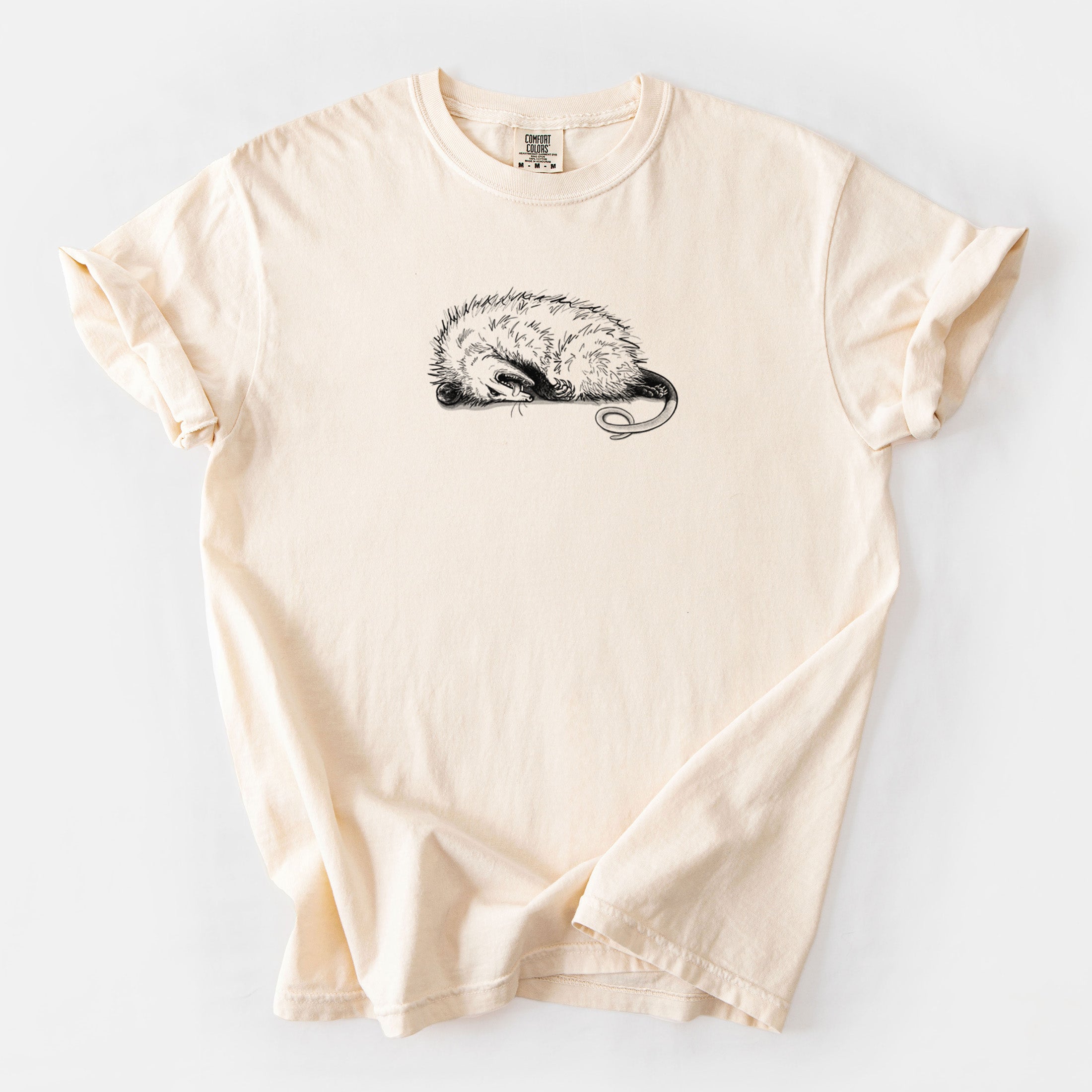 Opossum Playing Dead - Unisex Comfort Colors Garment-Dyed Heavyweight T-shirt