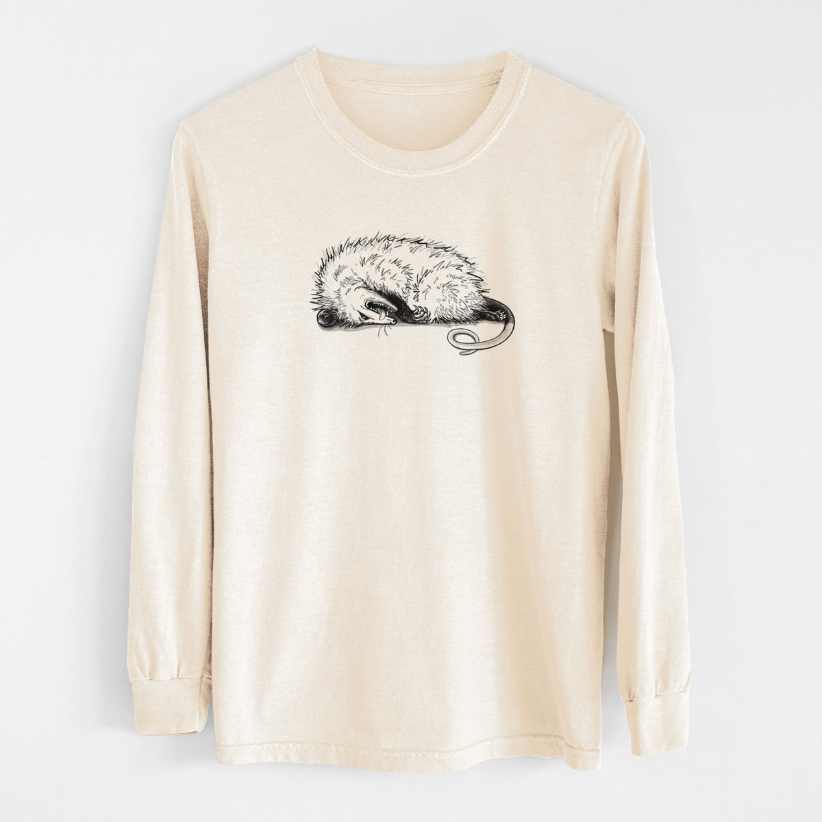 Opossum Playing Dead - Unisex Comfort Colors 100% Cotton Long Sleeve