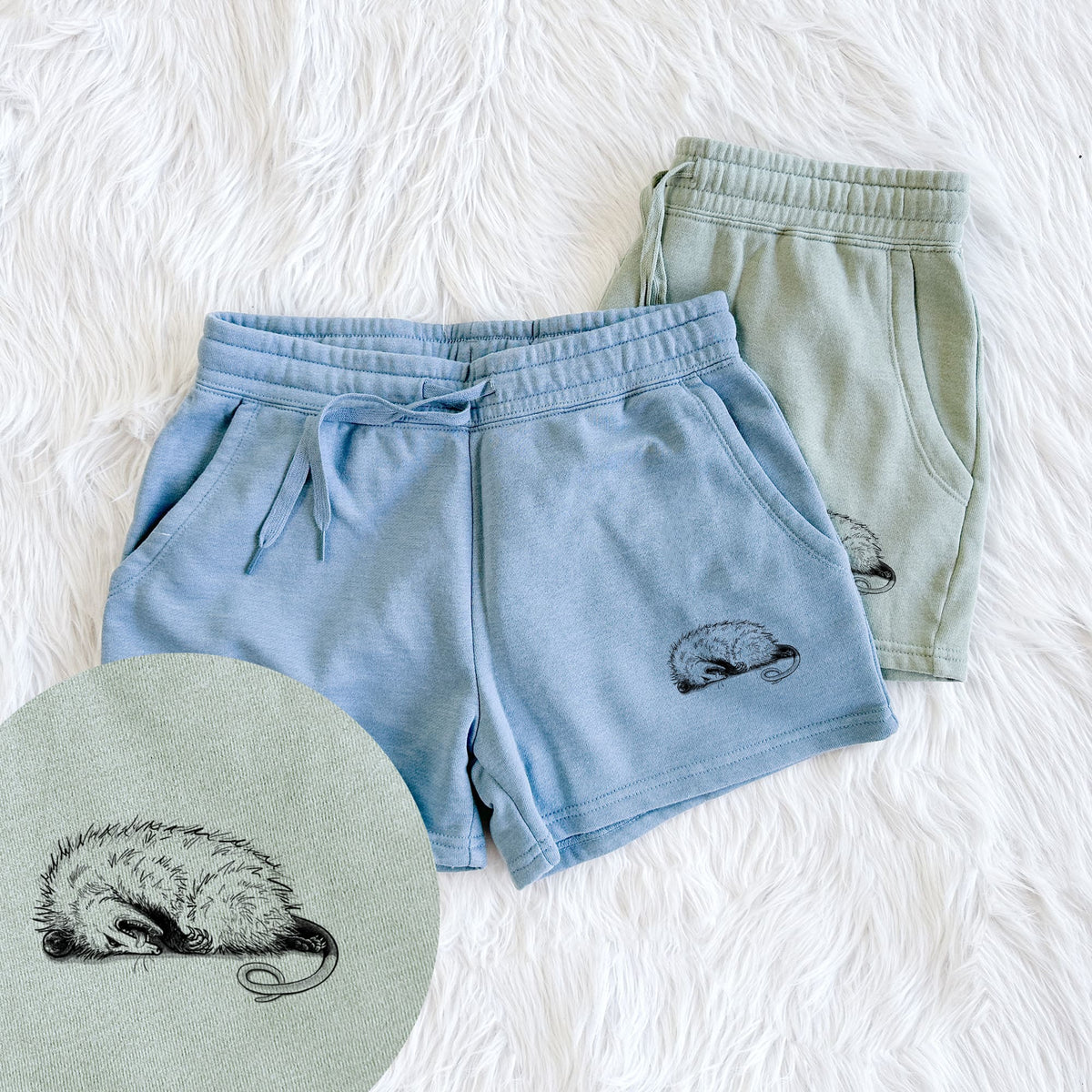 Opossum Playing Dead - Women's Cali Wave Shorts