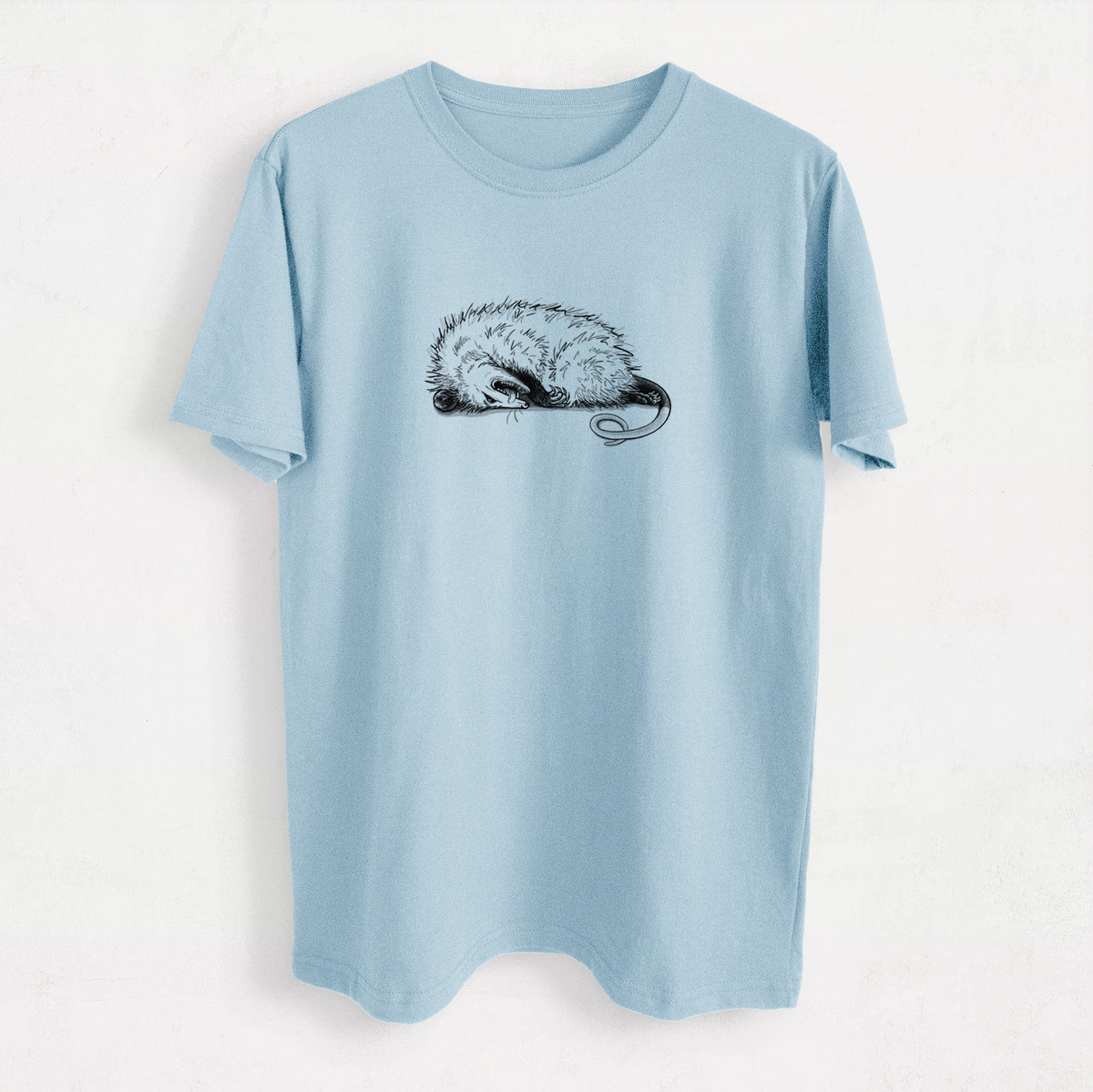 Opossum Playing Dead - Heavyweight Men&#39;s 100% Organic Cotton Tee