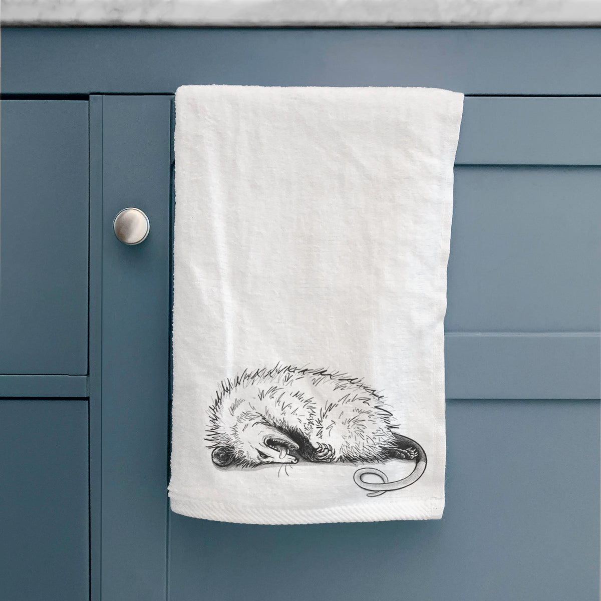 Opossum Playing Dead Premium Decorative Hand Towel