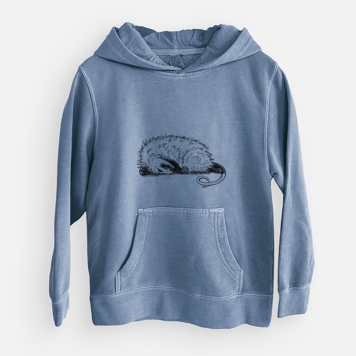 Opossum Playing Dead - Youth Pigment Dyed Hoodie