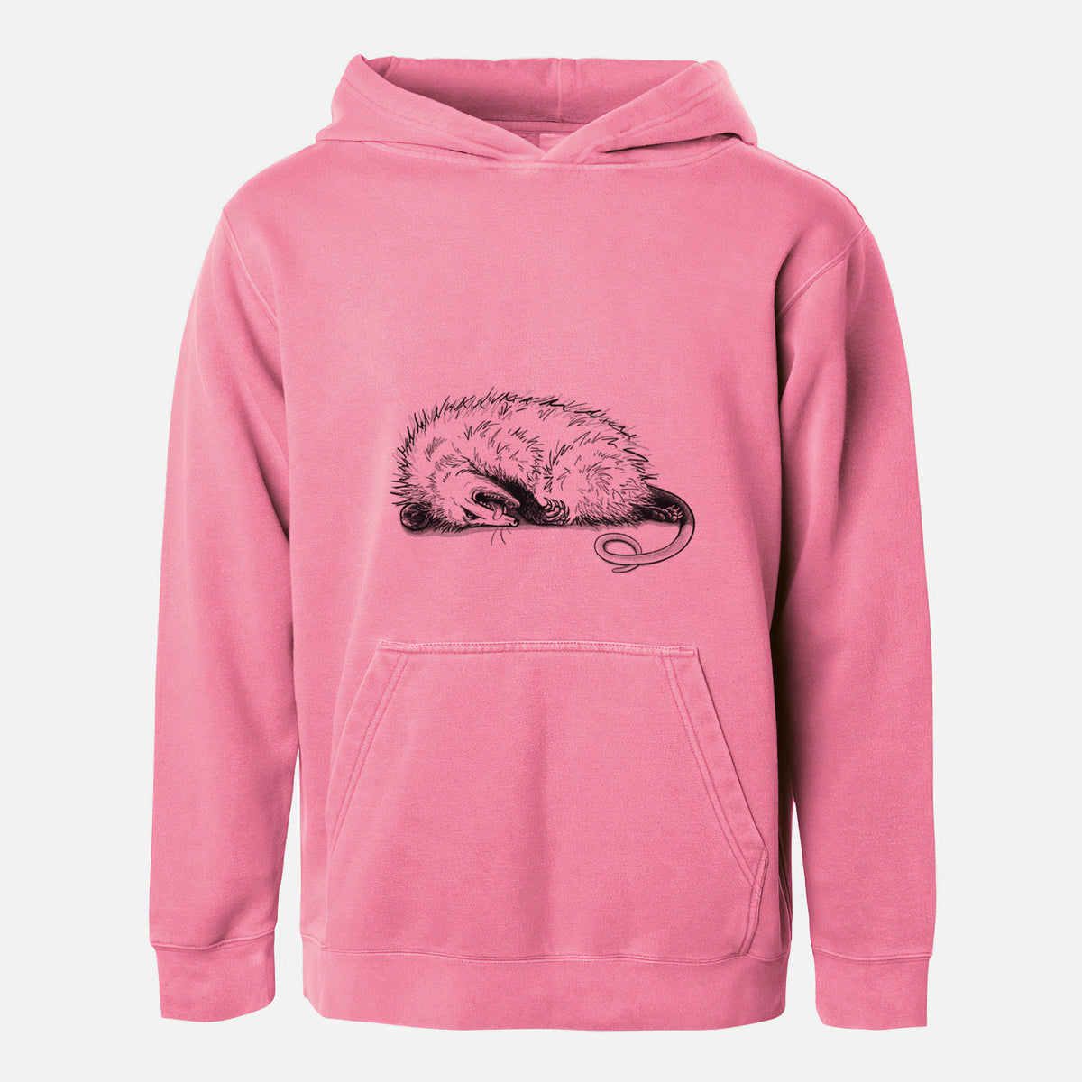 Opossum Playing Dead - Youth Pigment Dyed Hoodie