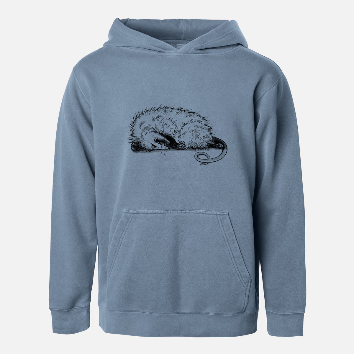 Opossum Playing Dead - Youth Pigment Dyed Hoodie
