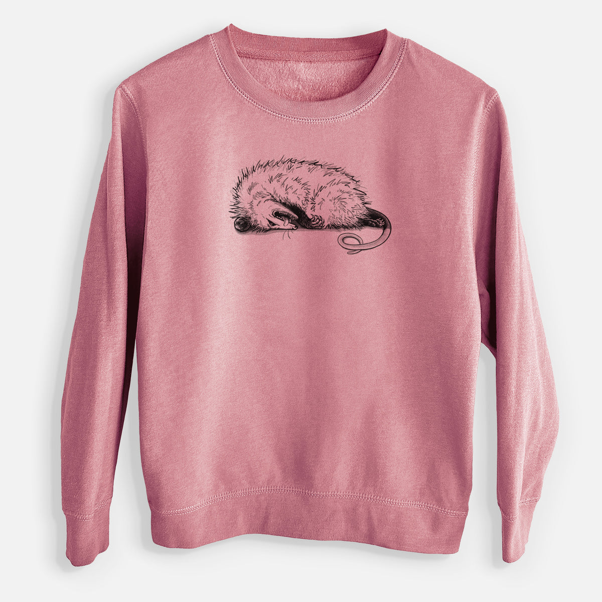 Opossum Playing Dead - Youth Lightweight Crewneck Sweatshirt