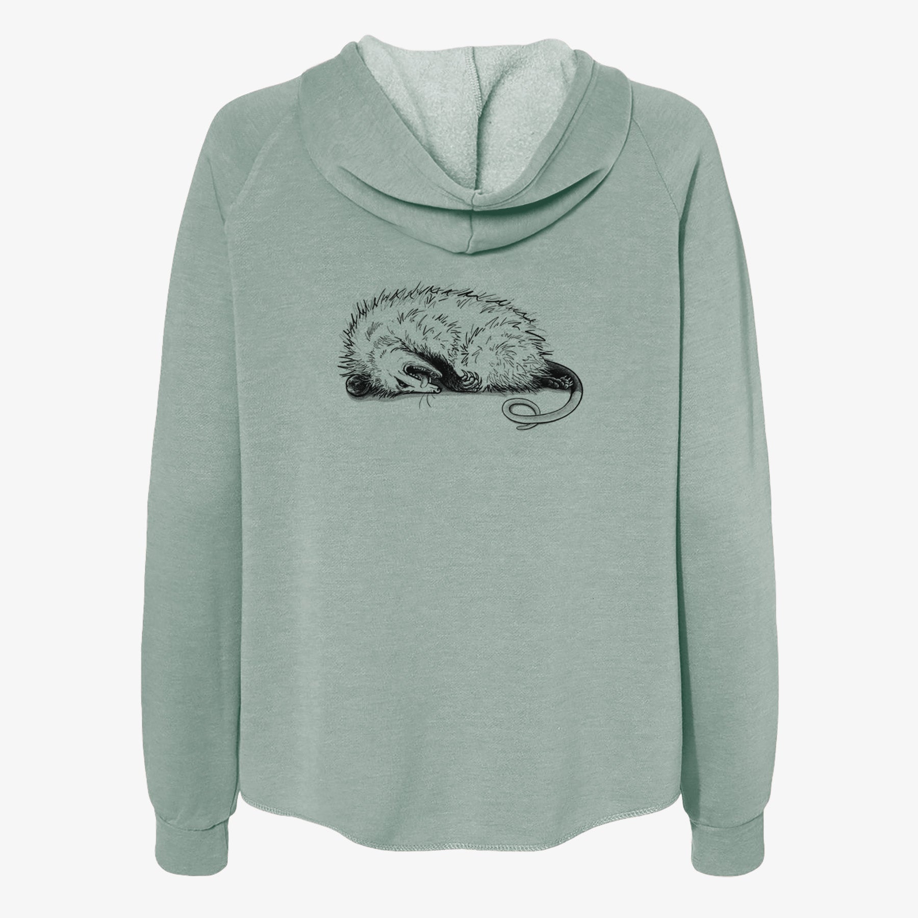 Opossum Playing Dead - Women's Cali Wave Zip-Up Sweatshirt