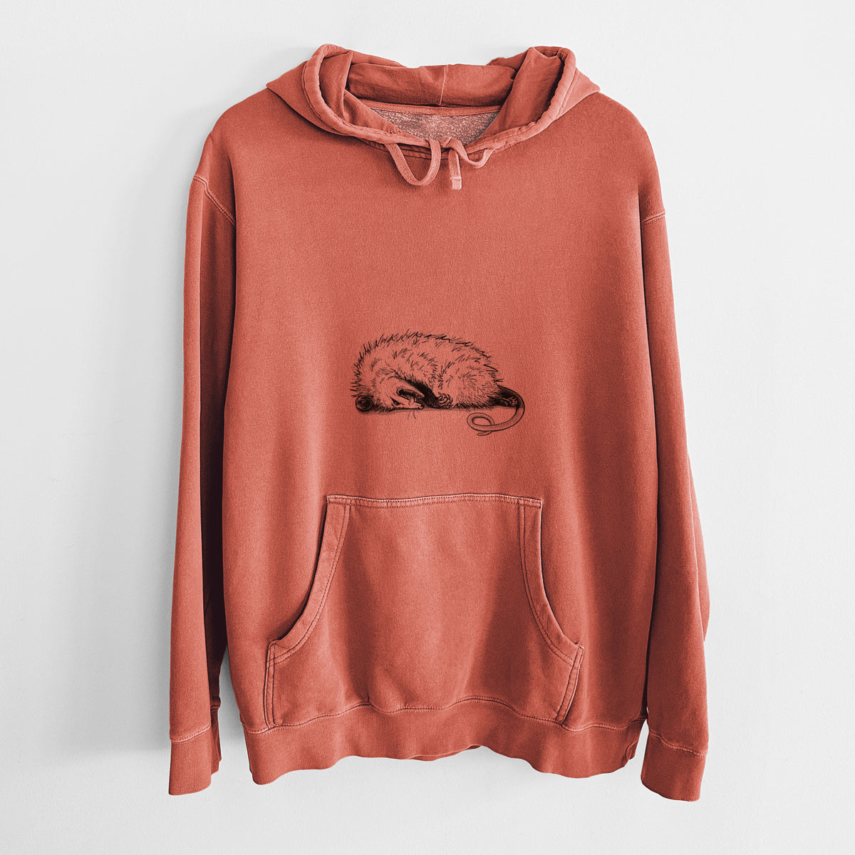 Opossum Playing Dead - Unisex Pigment Dyed Hoodie