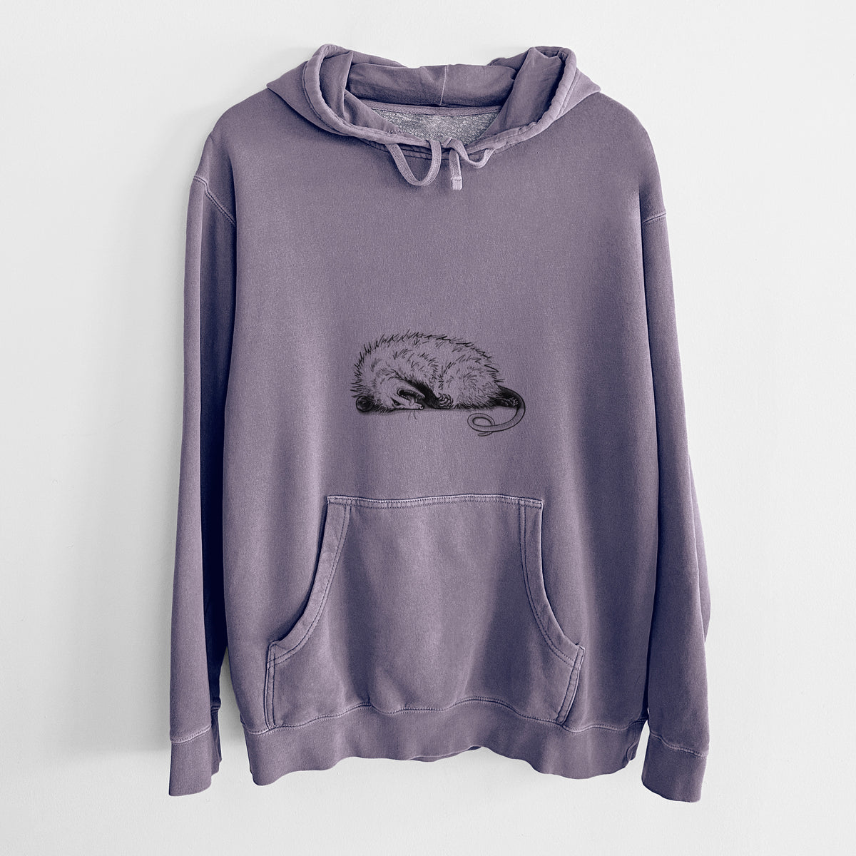 Opossum Playing Dead - Unisex Pigment Dyed Hoodie