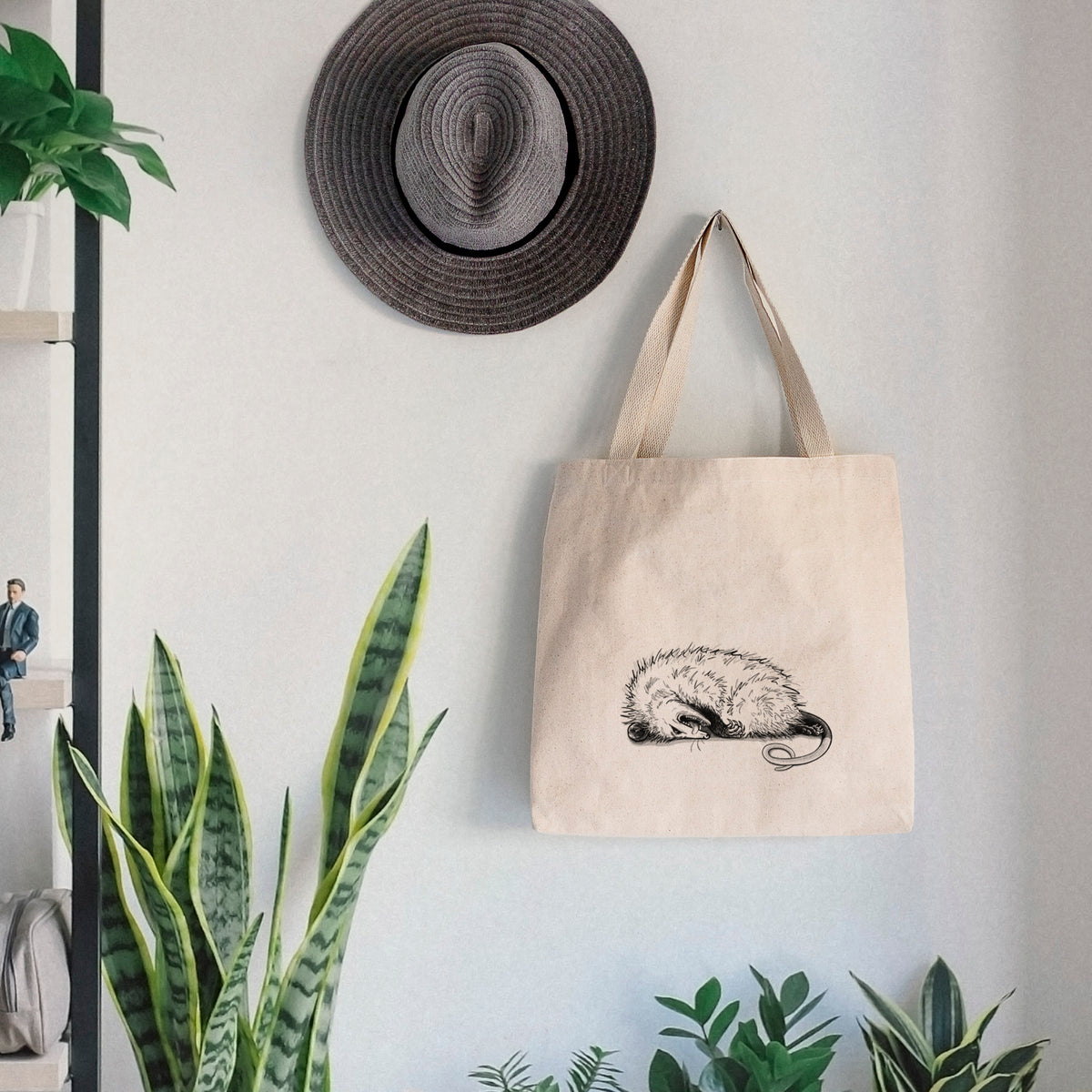 Opossum Playing Dead - Tote Bag