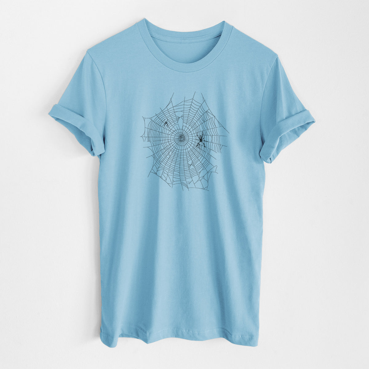 Golden Silk Orb-weaver Spider Web - Trichonephila clavipes - Lightweight 100% Cotton Unisex Crewneck