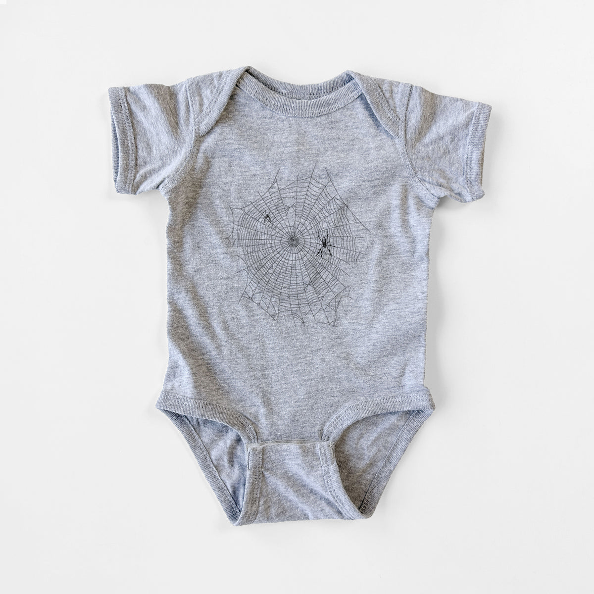Golden Silk Orb-weaver Spider Web - Trichonephila clavipes - Baby Fine Jersey Bodysuit