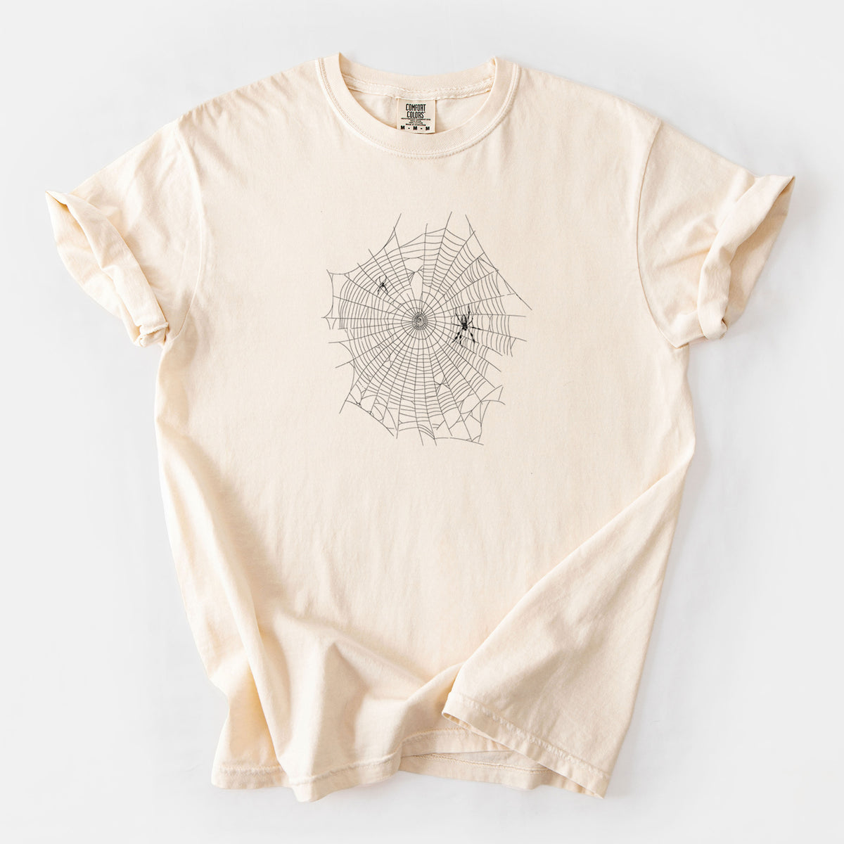 Golden Silk Orb-weaver Spider Web - Trichonephila clavipes - Unisex Comfort Colors Garment-Dyed Heavyweight T-shirt