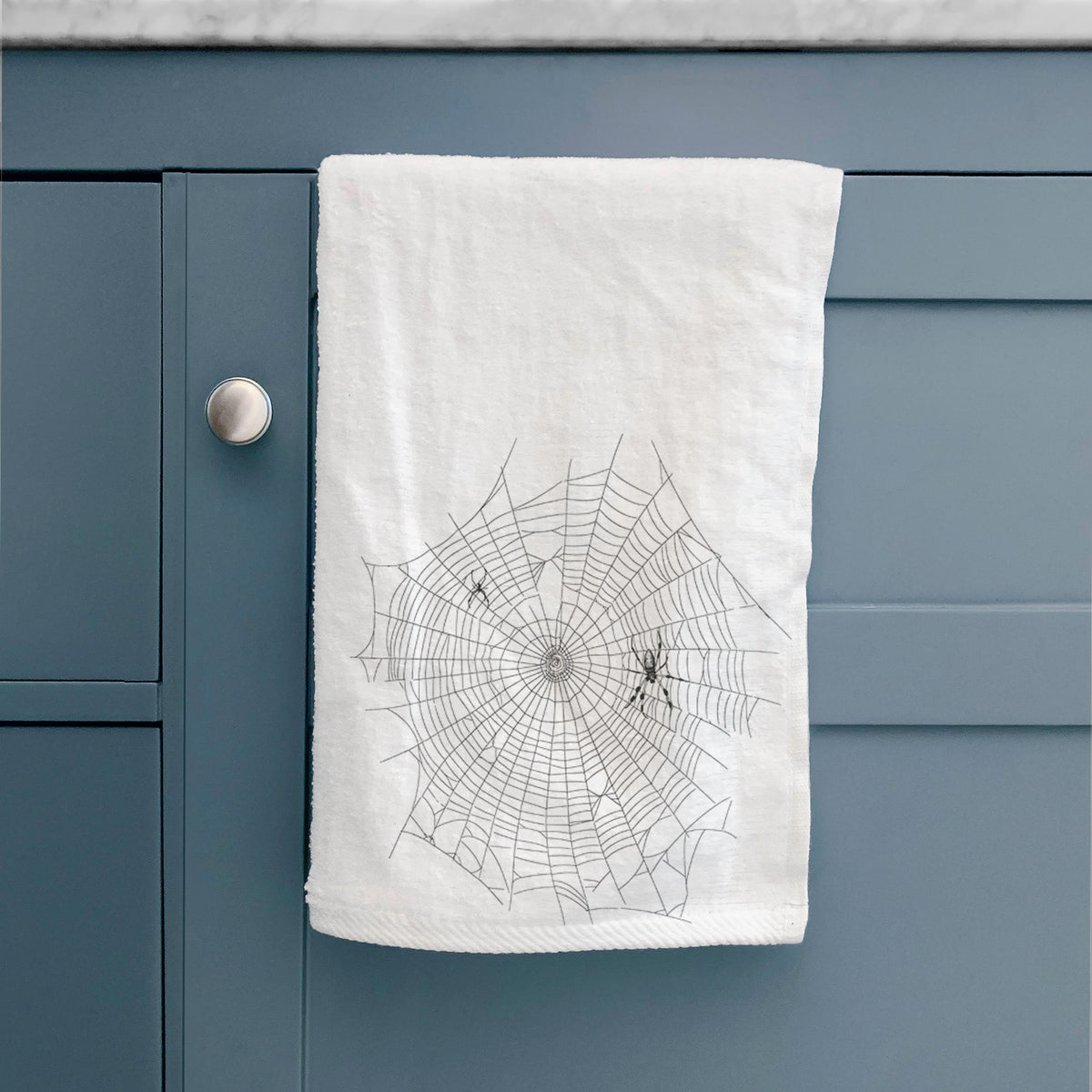 Golden Silk Orb-weaver Spider Web - Trichonephila clavipes Premium Decorative Hand Towel