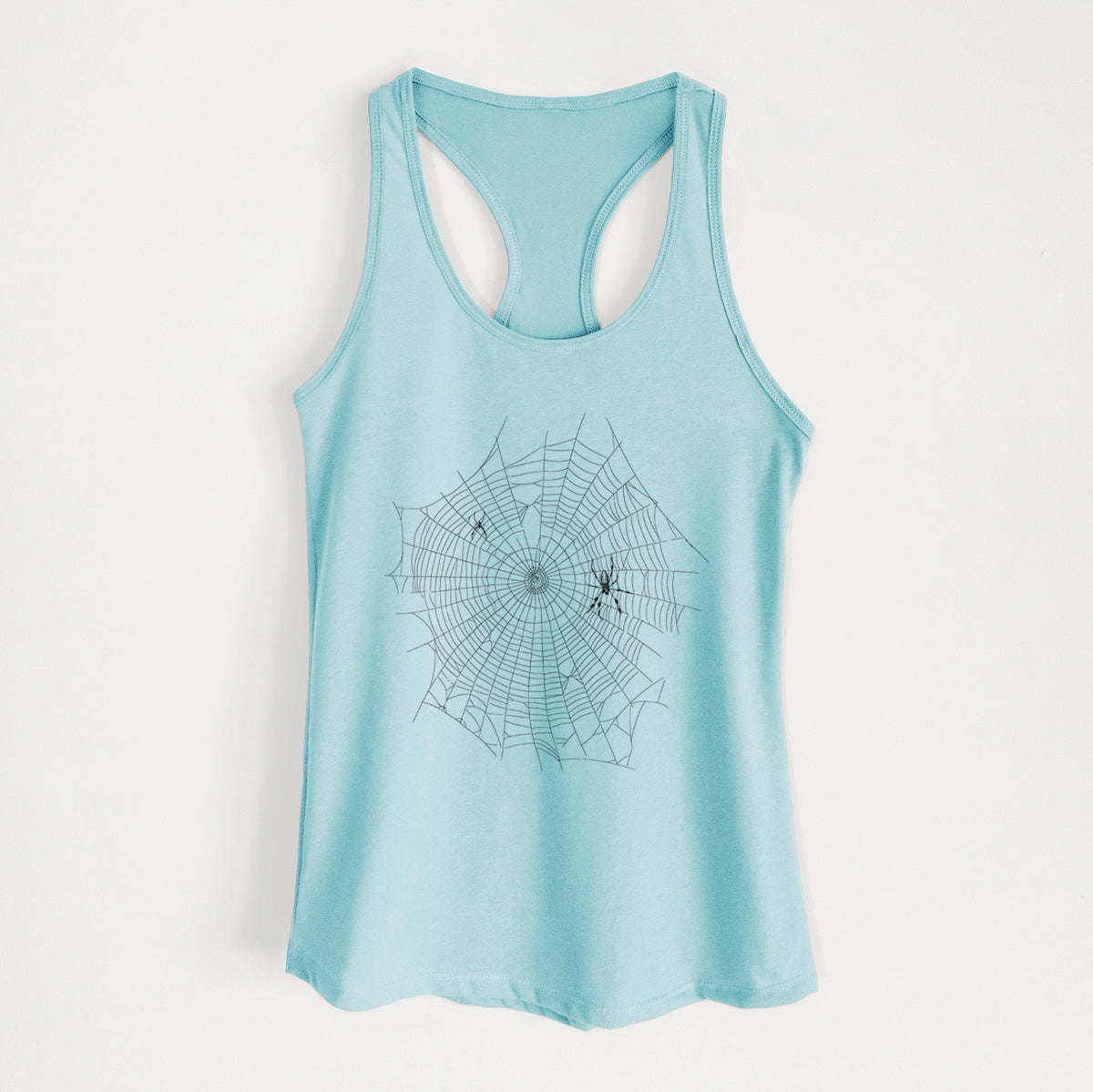 Golden Silk Orb-weaver Spider Web - Trichonephila clavipes - Women&#39;s Racerback Tanktop