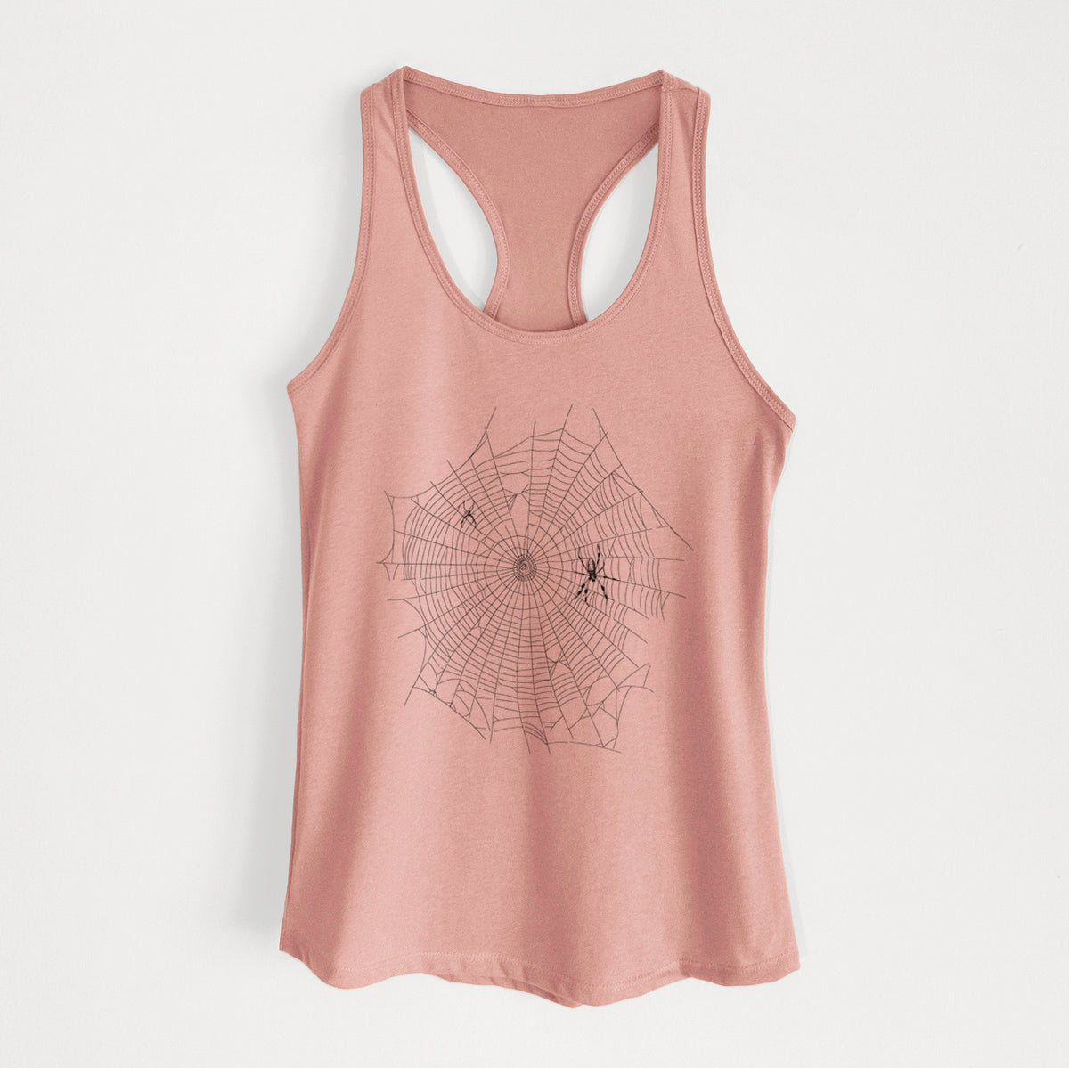 Golden Silk Orb-weaver Spider Web - Trichonephila clavipes - Women&#39;s Racerback Tanktop