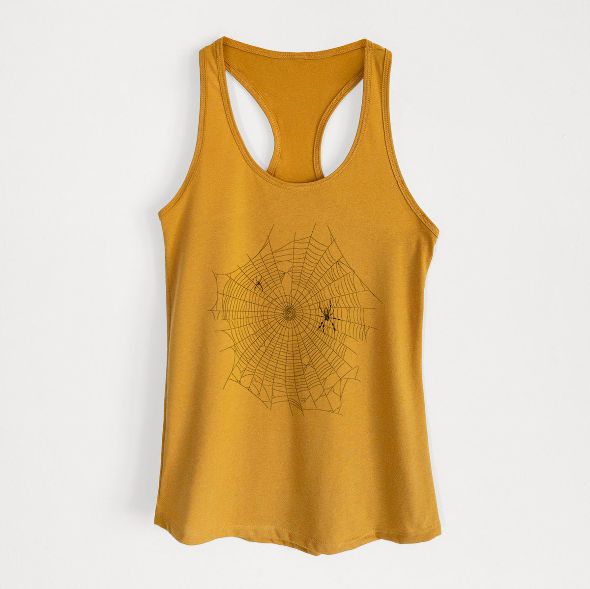 Golden Silk Orb-weaver Spider Web - Trichonephila clavipes - Women&#39;s Racerback Tanktop