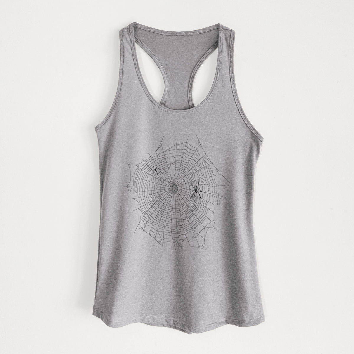 Golden Silk Orb-weaver Spider Web - Trichonephila clavipes - Women&#39;s Racerback Tanktop