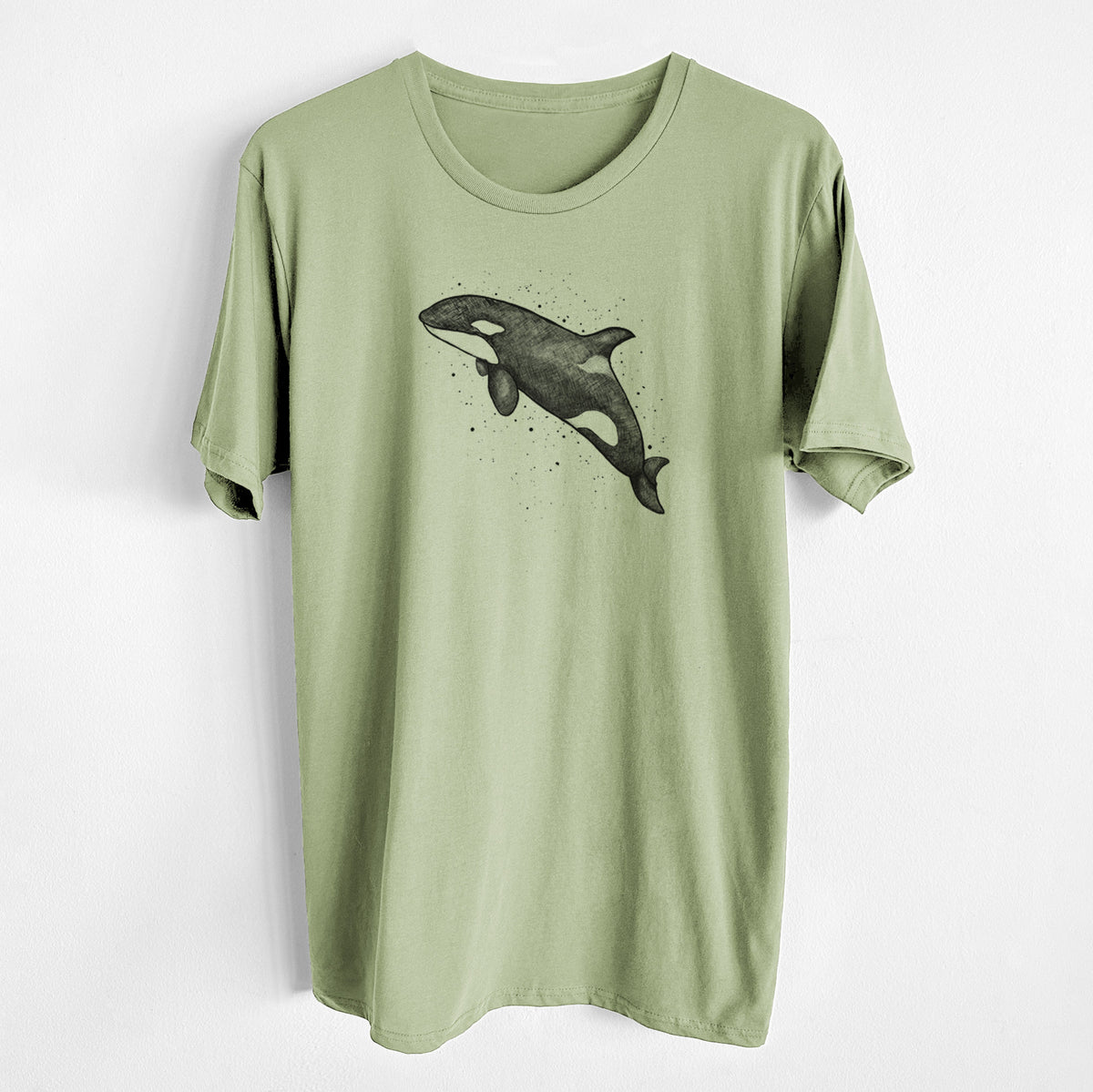 CLOSEOUT - Orca Whale - Unisex Crewneck - Made in USA - 100% Organic Cotton