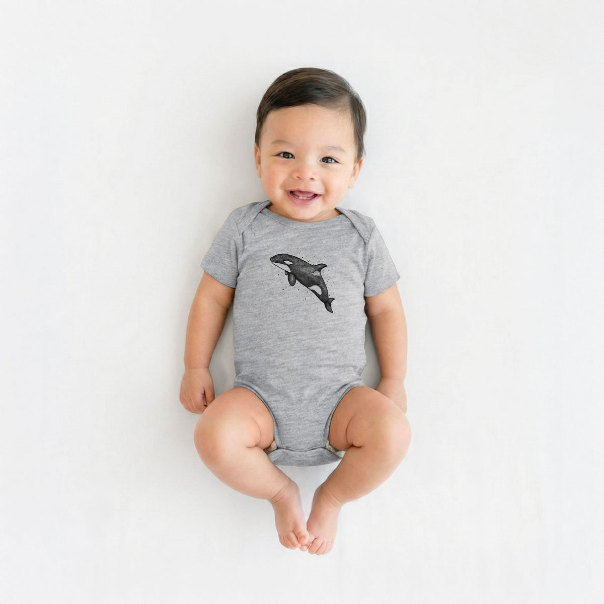 Orca Whale - Baby Fine Jersey Bodysuit