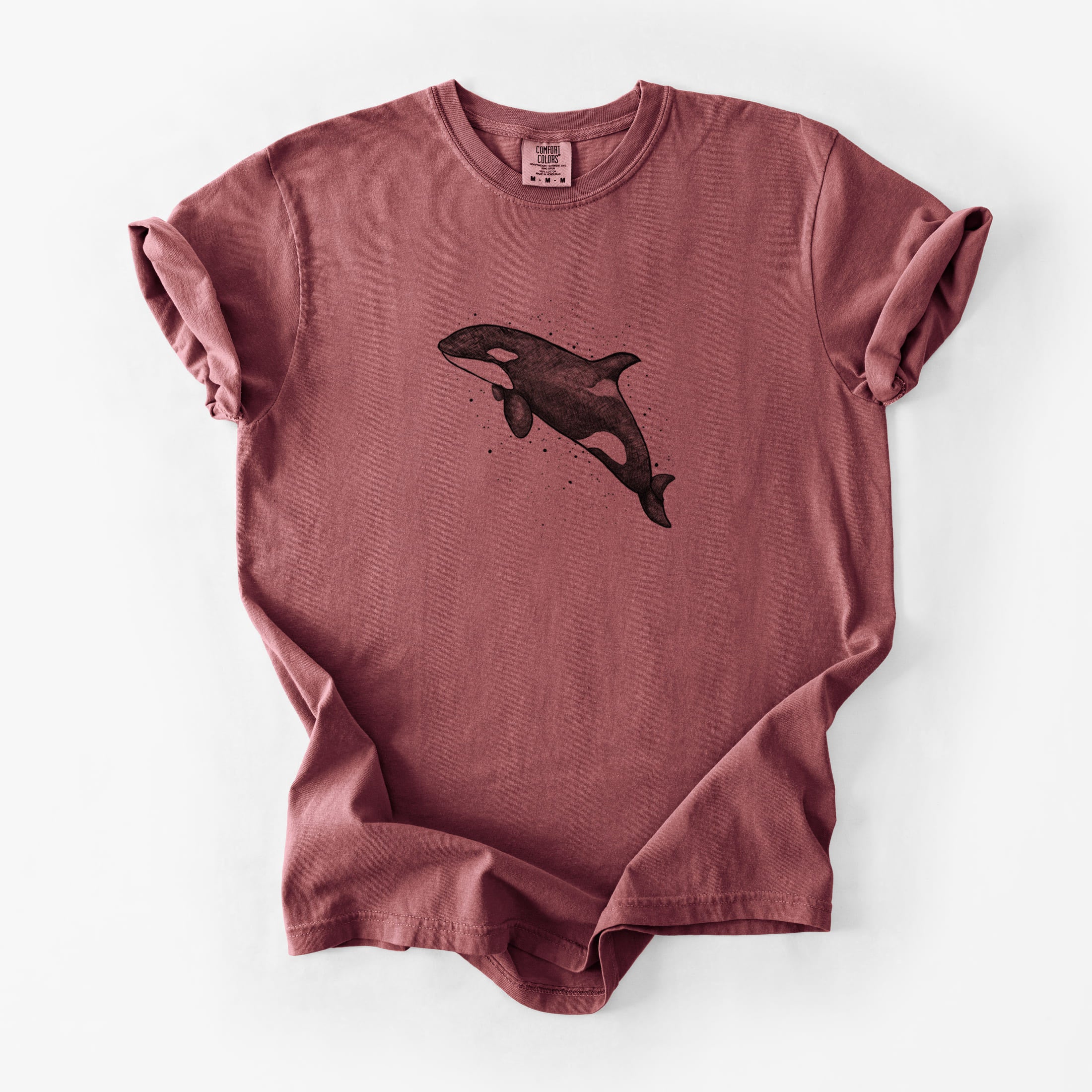 Orca Whale - Unisex Comfort Colors Garment-Dyed Heavyweight T-shirt