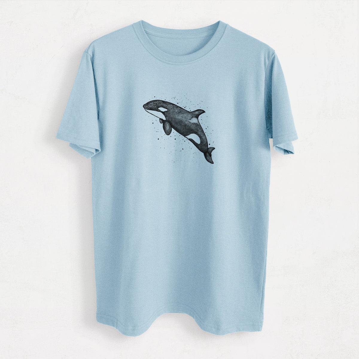 Orca Whale - Heavyweight Men&#39;s 100% Organic Cotton Tee