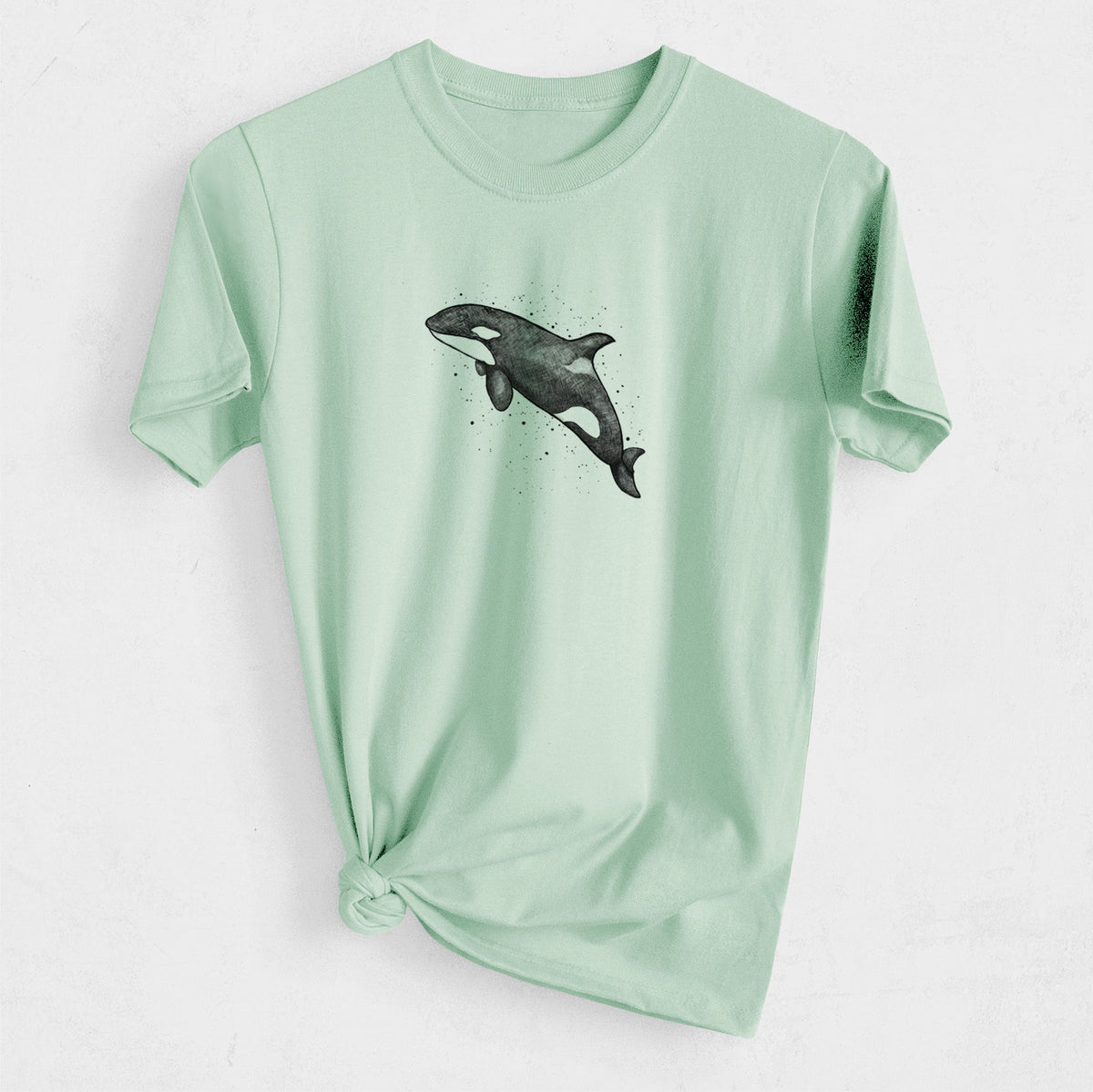 Orca Whale - Heavyweight Men&#39;s 100% Organic Cotton Tee