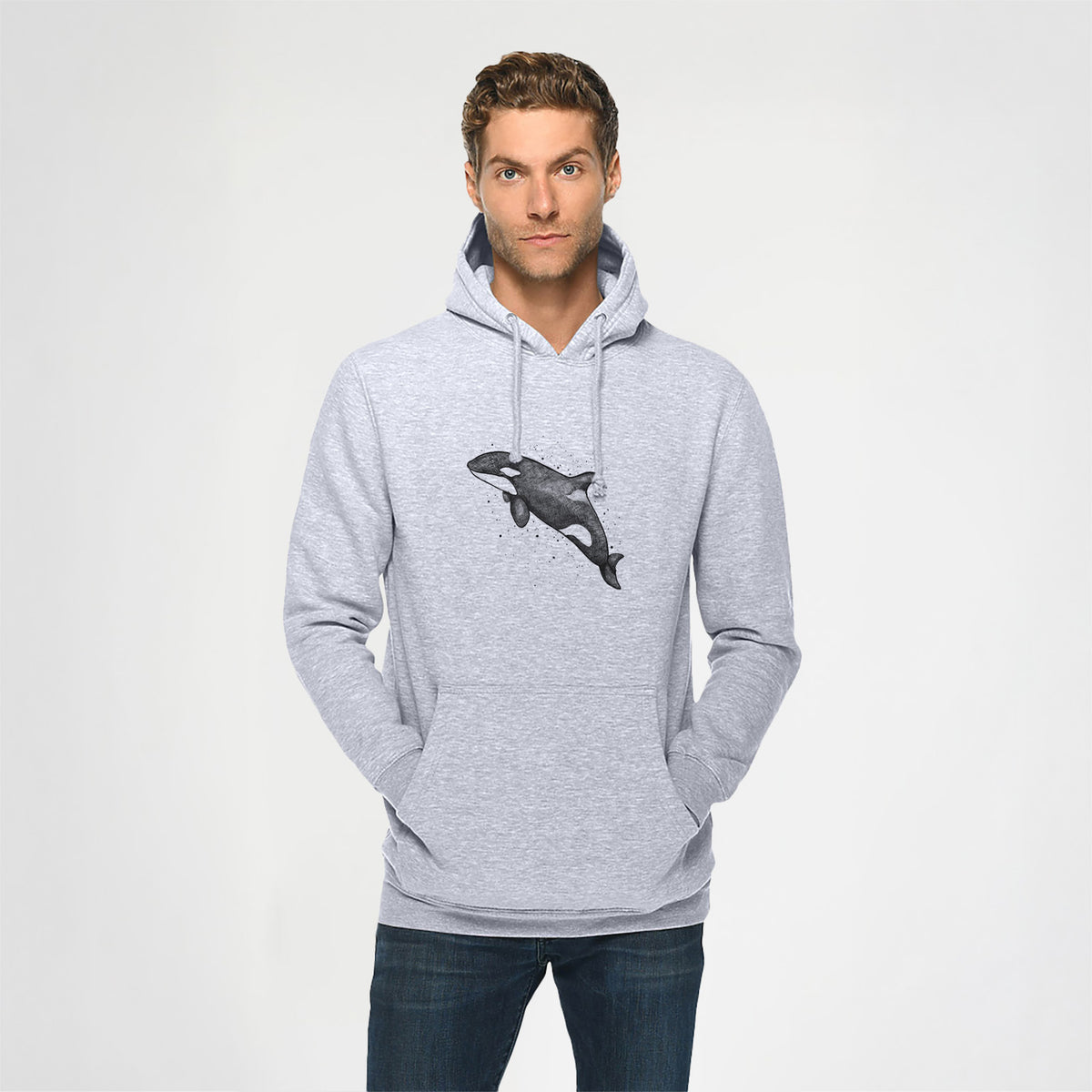 Orca Whale - Heavyweight Fleece Hoodie