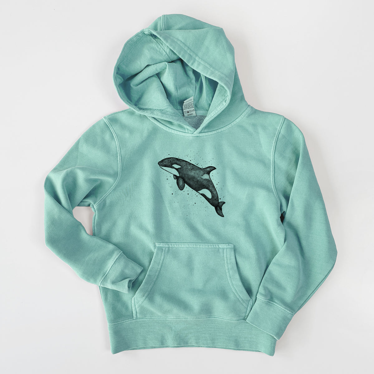 Orca Whale - Youth Pigment Dyed Hoodie
