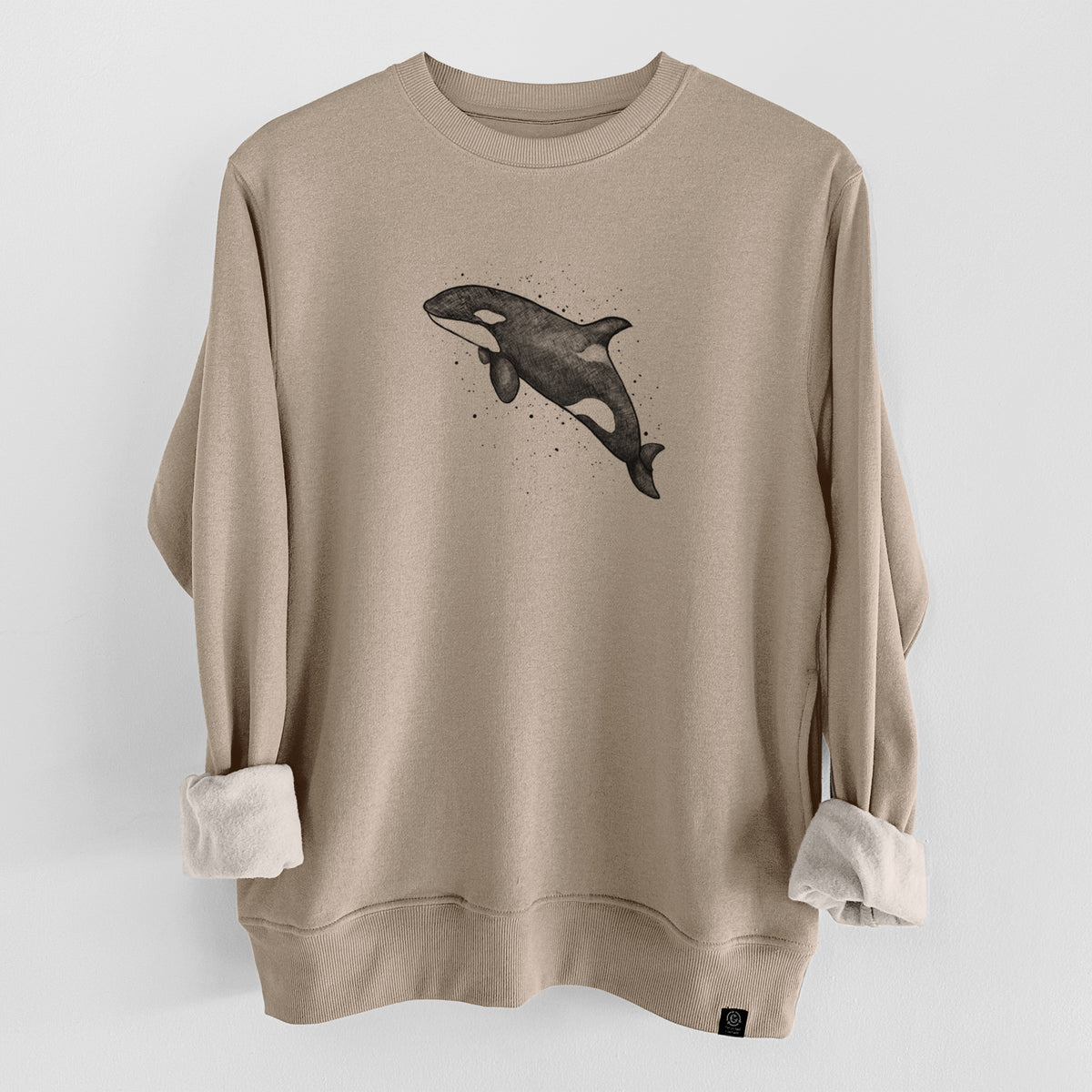 Orca Whale  - Unisex Reclaimed Crewneck Sweatshirt