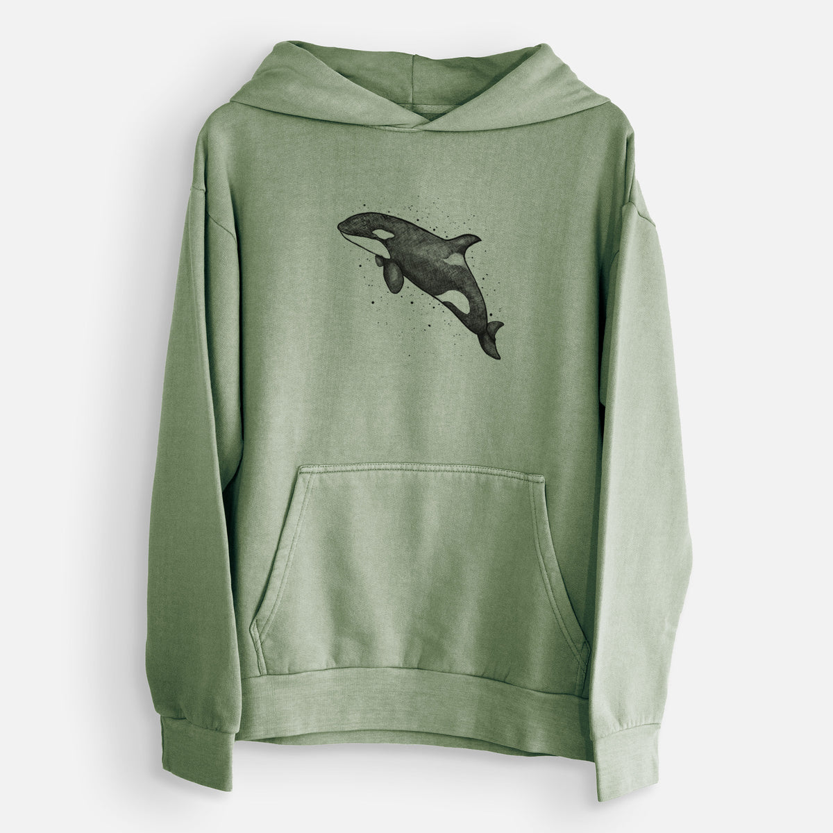 Orca Whale  - Urban Heavyweight Hoodie