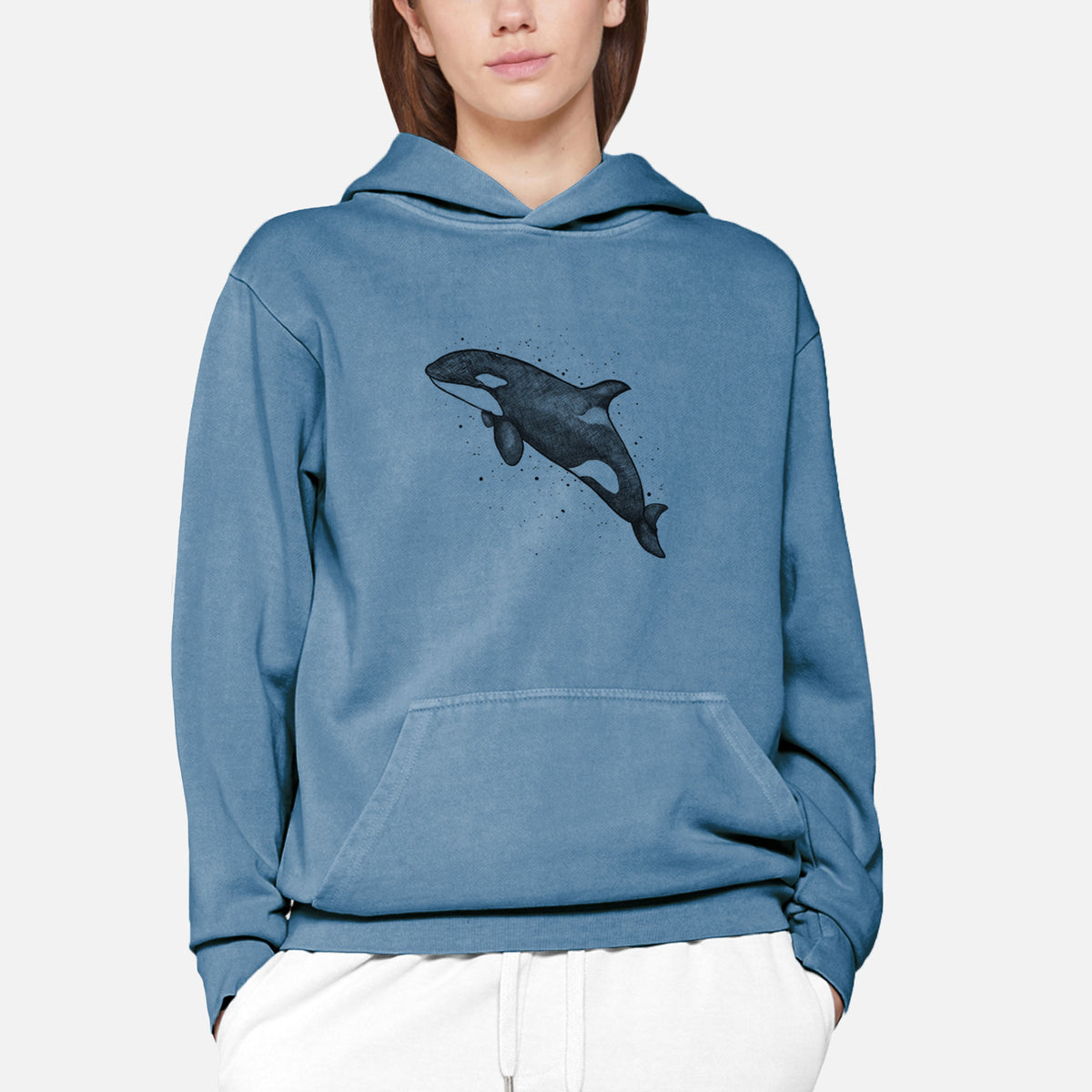 Orca Whale  - Urban Heavyweight Hoodie