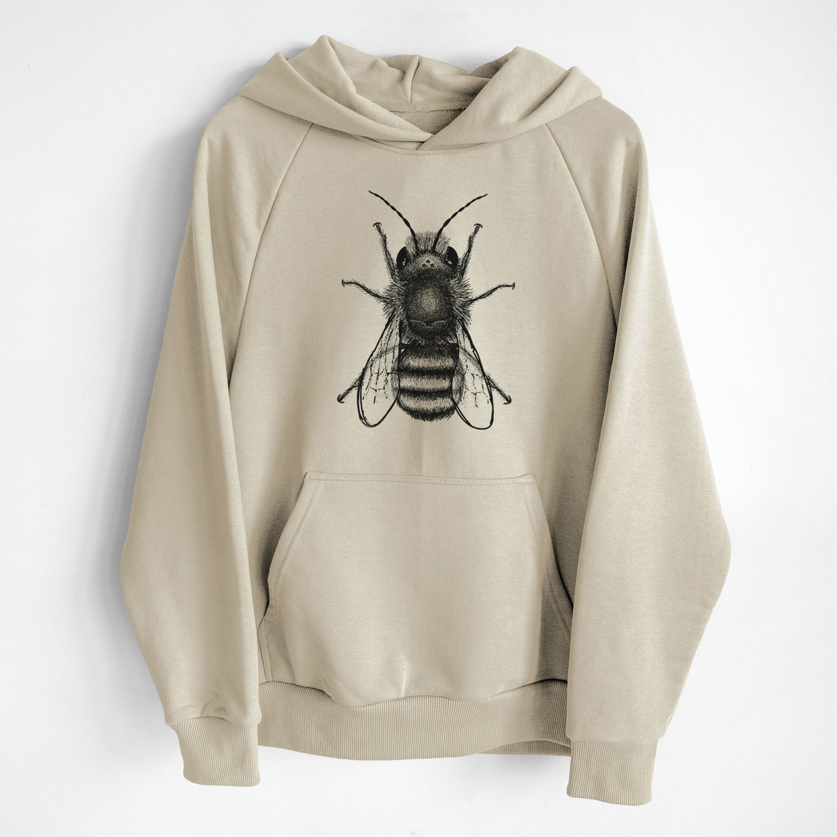 Osmia Bicornis - Red Mason Bee - UltraLuxe Heavyweight French Terry Hoodie