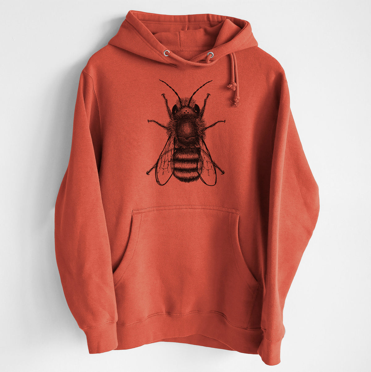 Osmia Bicornis - Red Mason Bee - Heavyweight Fleece Hoodie