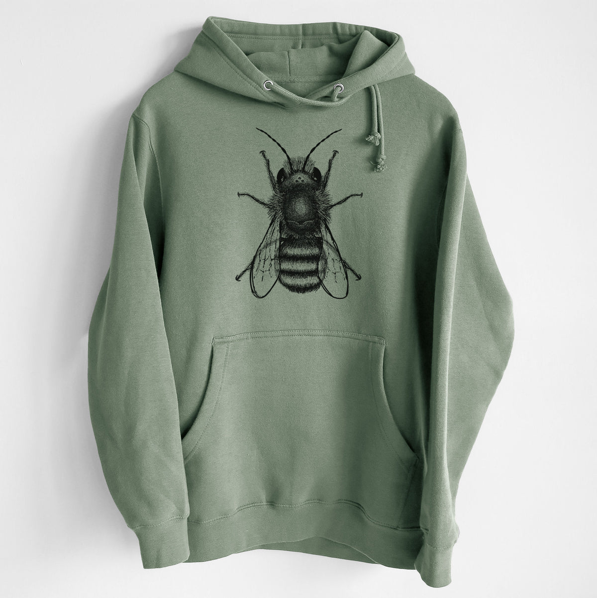 Osmia Bicornis - Red Mason Bee - Heavyweight Fleece Hoodie