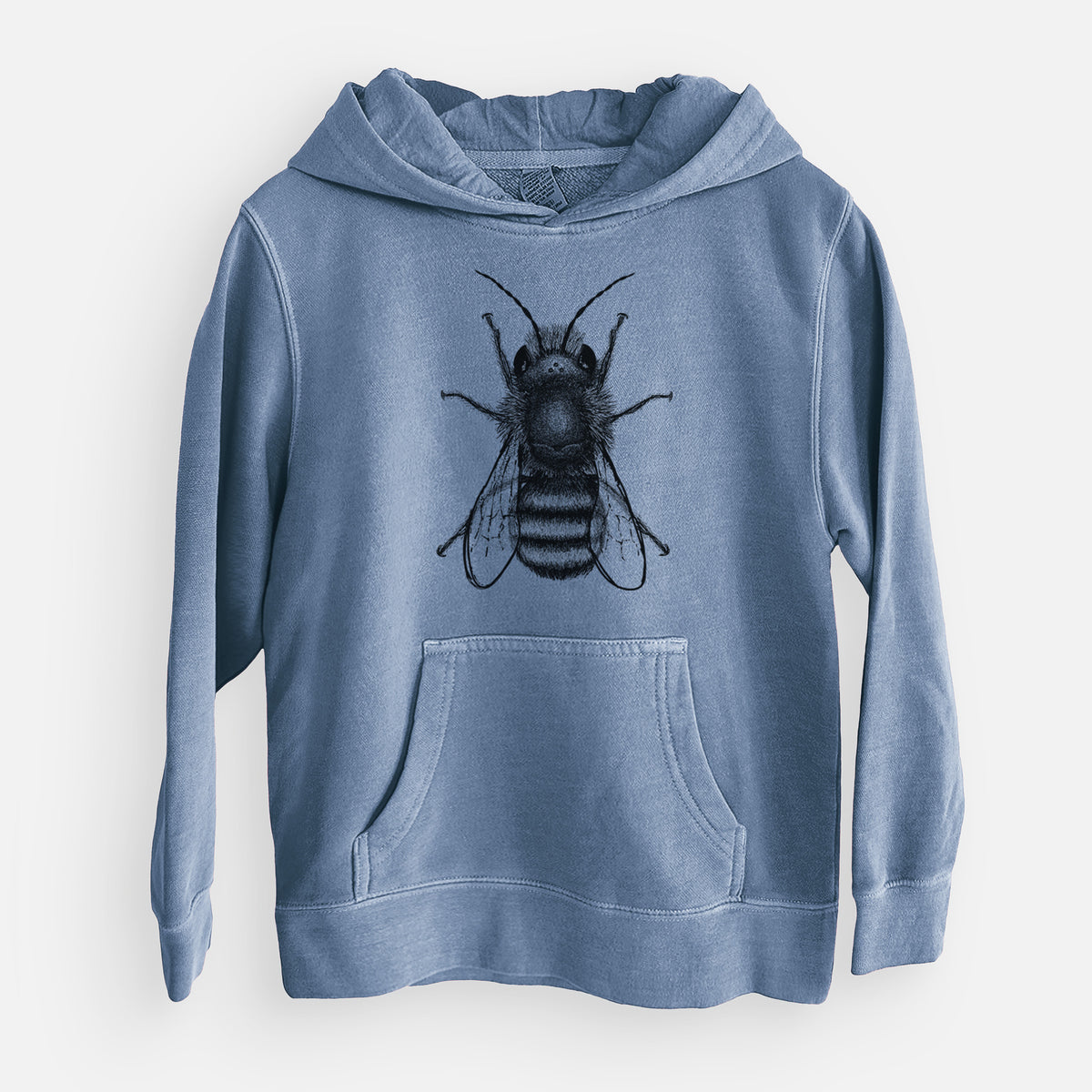 Osmia Bicornis - Red Mason Bee - Youth Pigment Dyed Hoodie