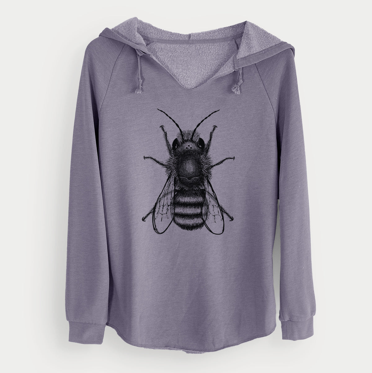 Osmia Bicornis - Red Mason Bee - Cali Wave Hooded Sweatshirt