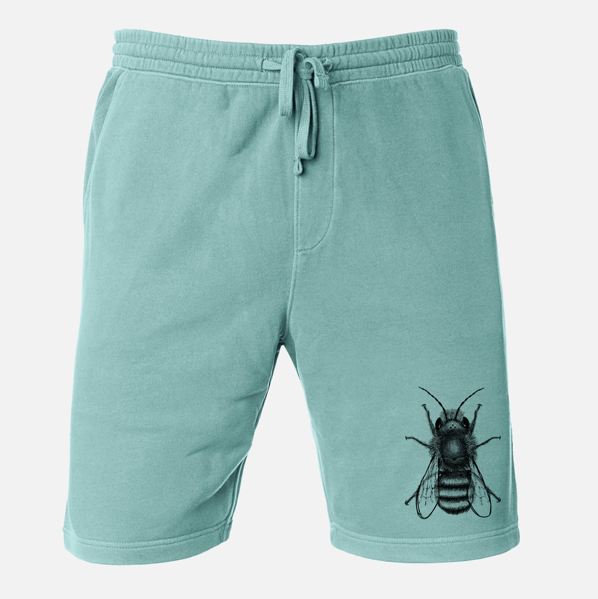 Osmia Bicornis - Red Mason Bee - Unisex Pigment Dyed Shorts