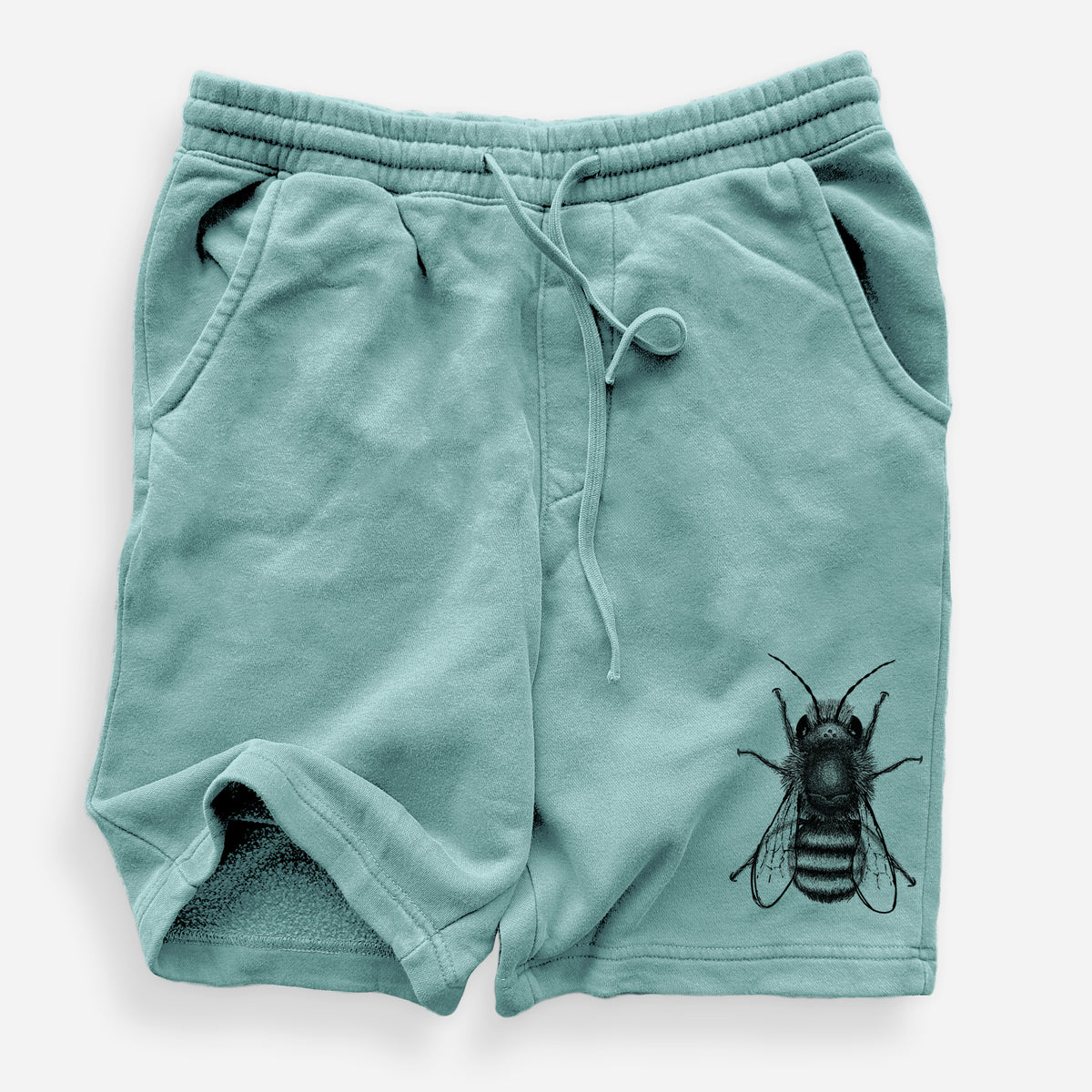 Osmia Bicornis - Red Mason Bee - Unisex Pigment Dyed Shorts