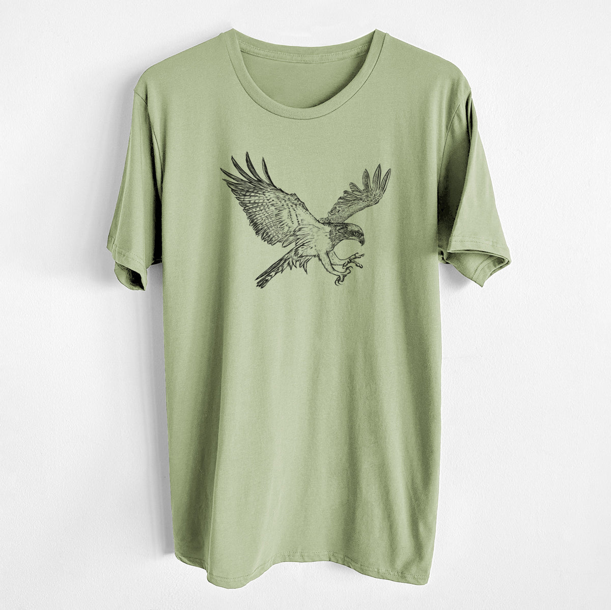 CLOSEOUT - Osprey - Pandion haliaetus - Unisex Crewneck - Made in USA - 100% Organic Cotton